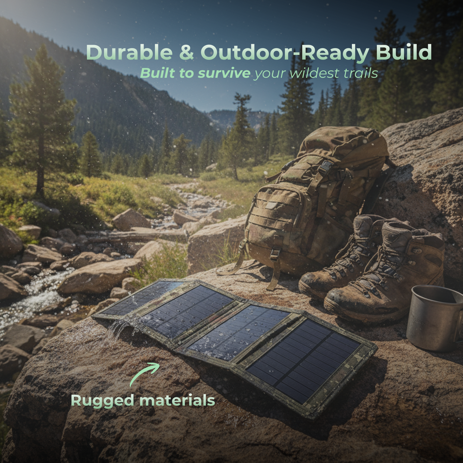 SolarTrail™ Portable USB Outdoor Power Panel