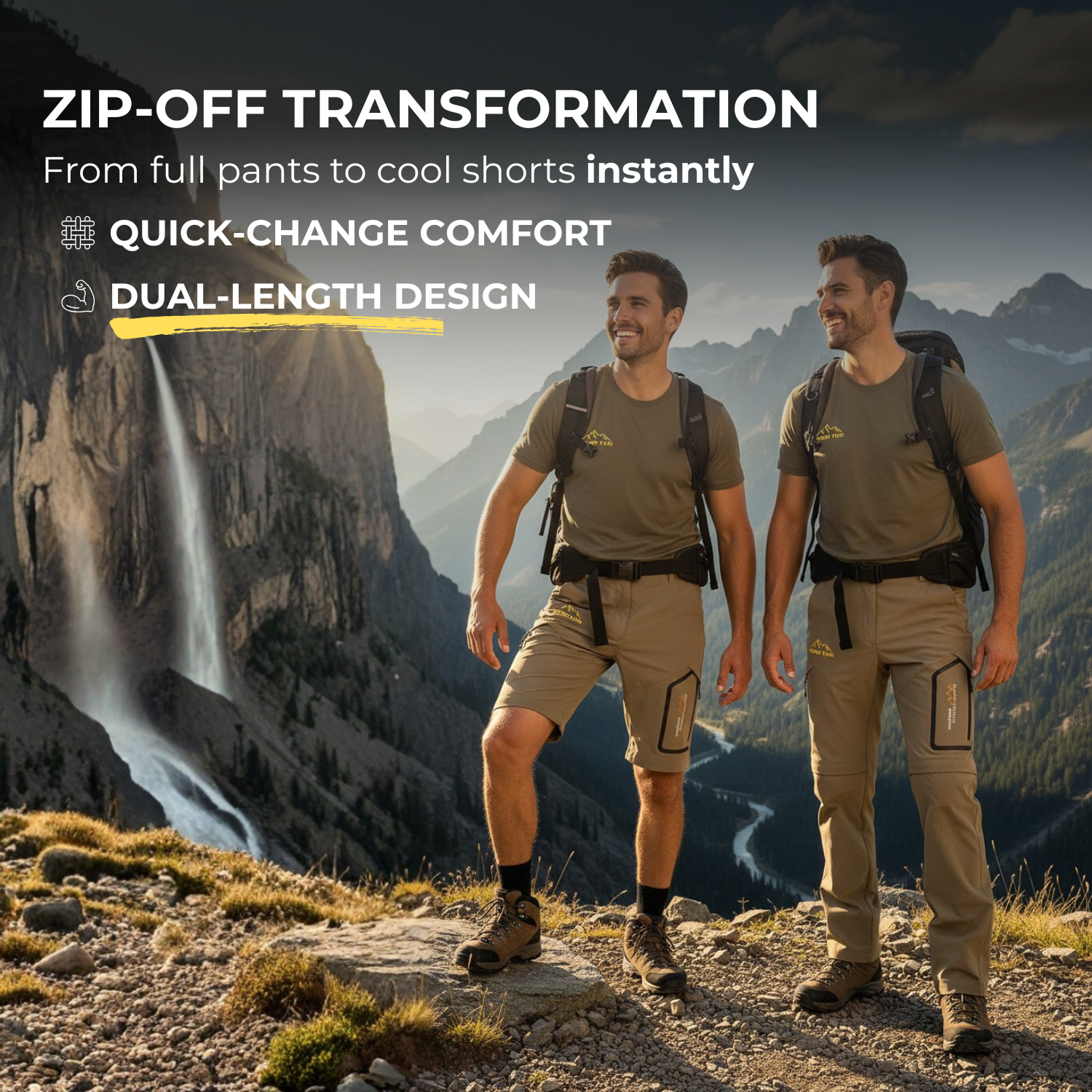 SummitCore™ Herren Cabrio Outdoor Cargo-Hose