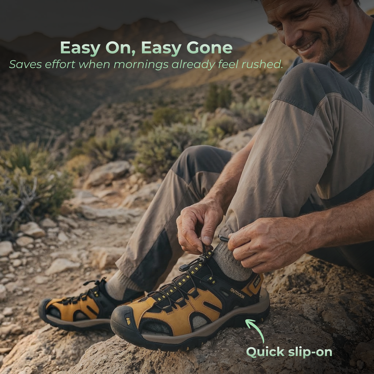 StrideGuard™ Men’s Closed-Toe Orthopedic Sandals