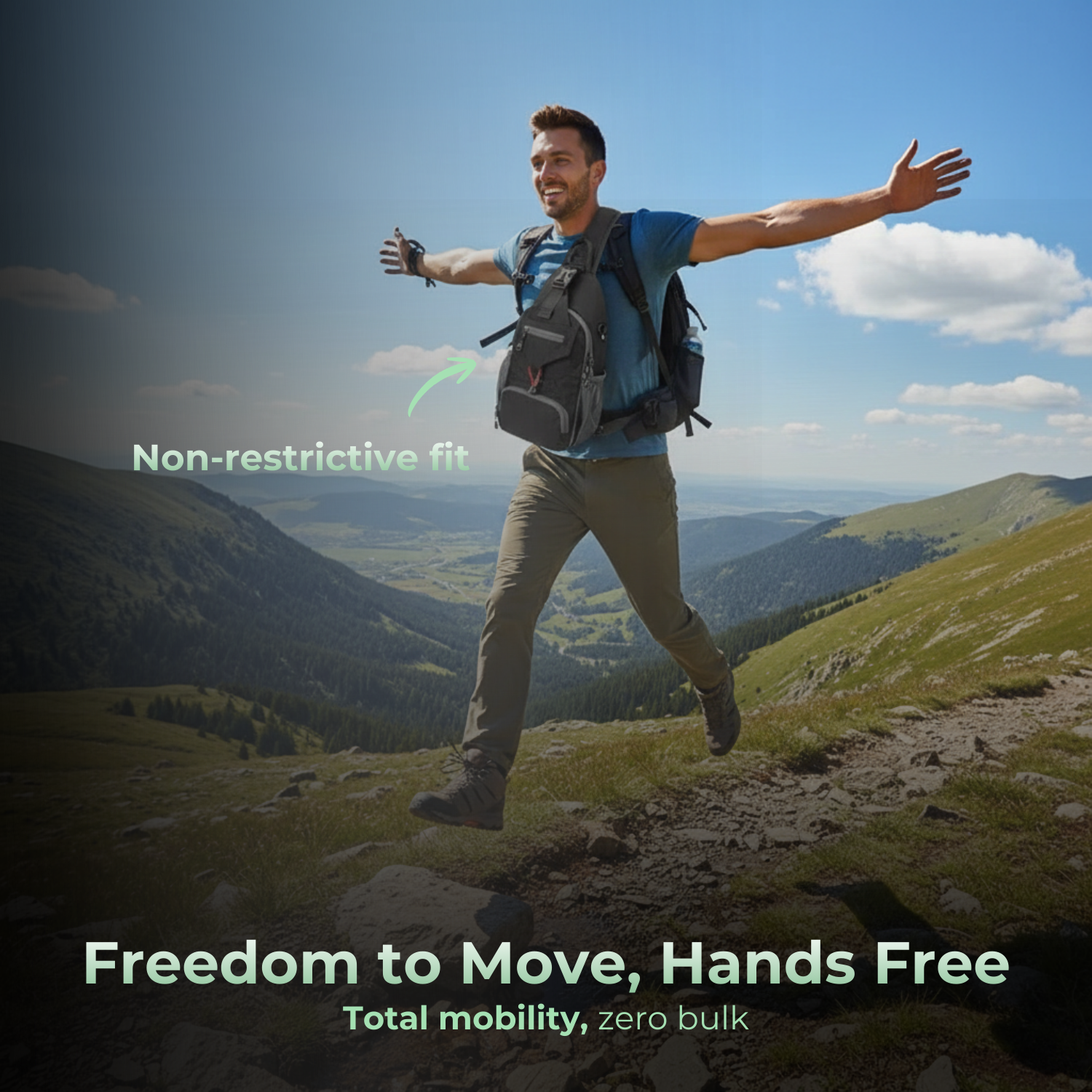 SummitGear™ Lightweight Multi-Function Crossbody Bag