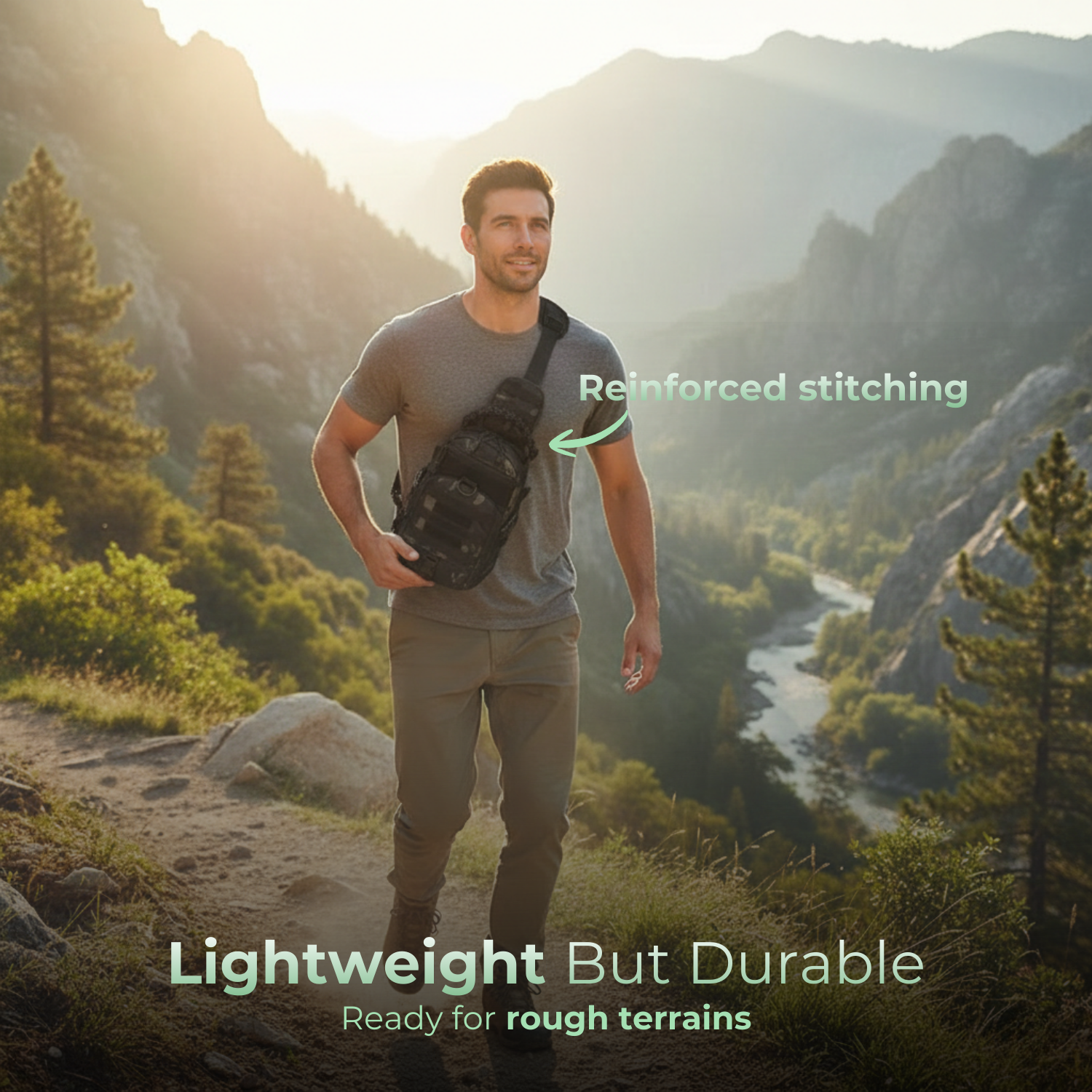 RidgeCore™ Men’s Tactical Outdoor Chest Bag