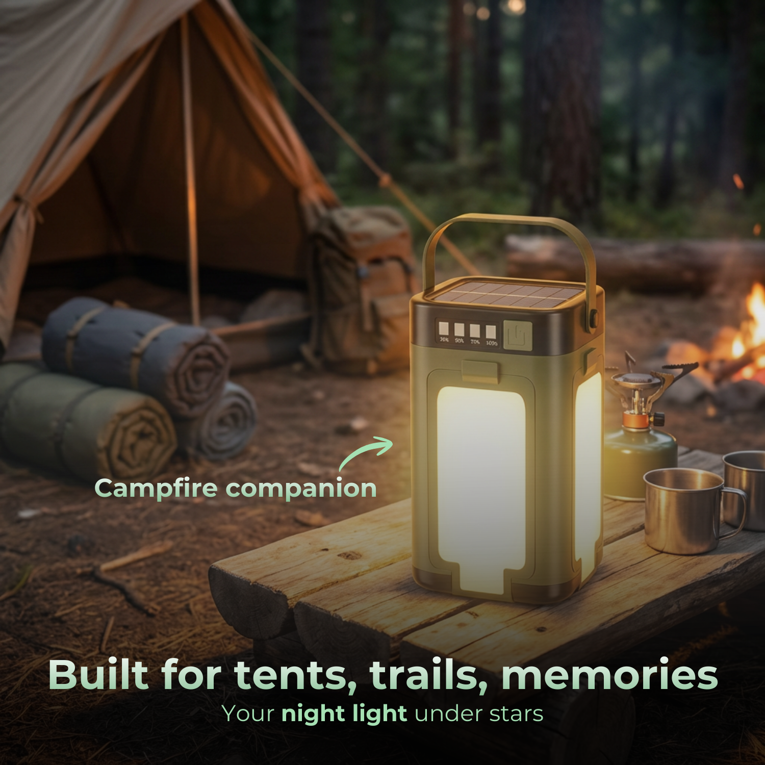 LumaBright™ 6‑Mode Dimmable Solar Lantern