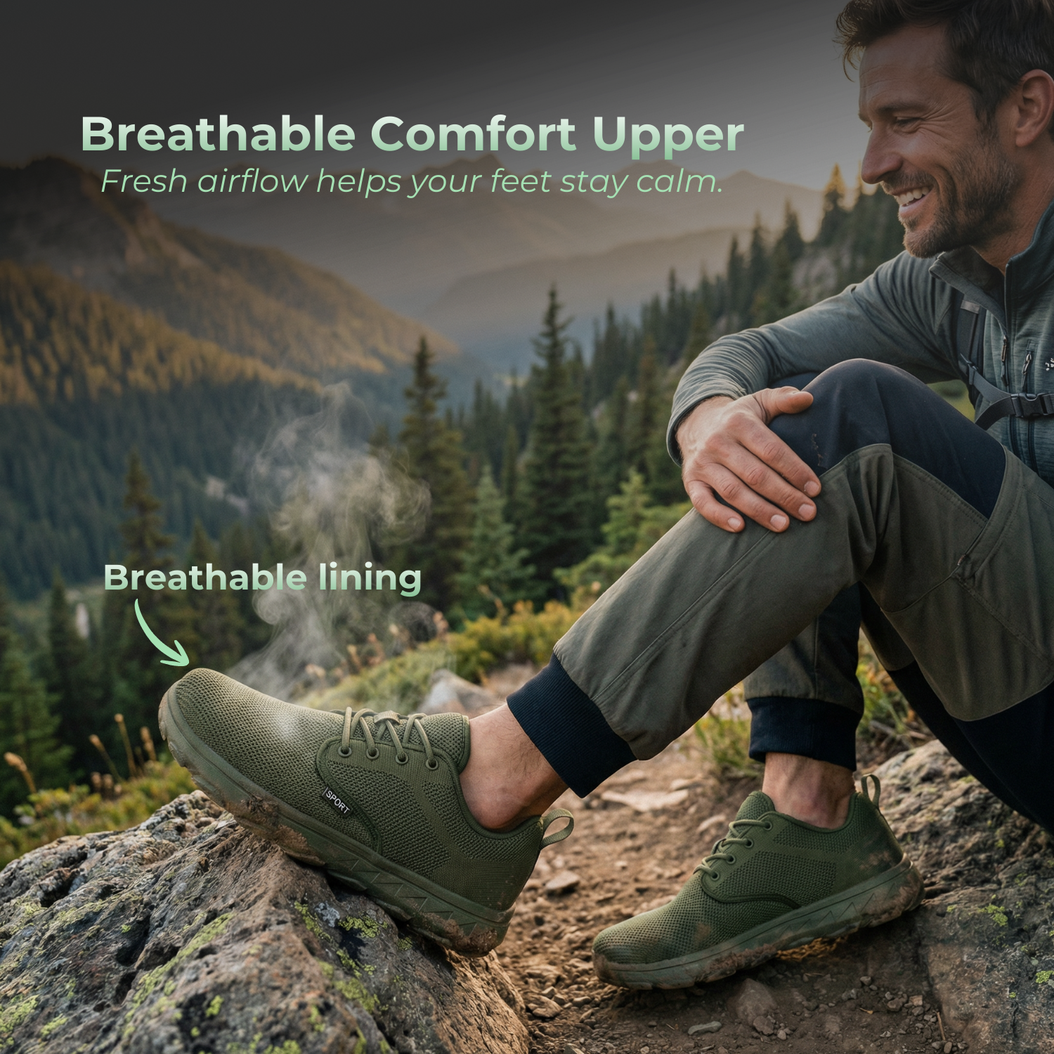 SummitEase™ Men’s Wide-Toe Orthopedic Walking Shoes