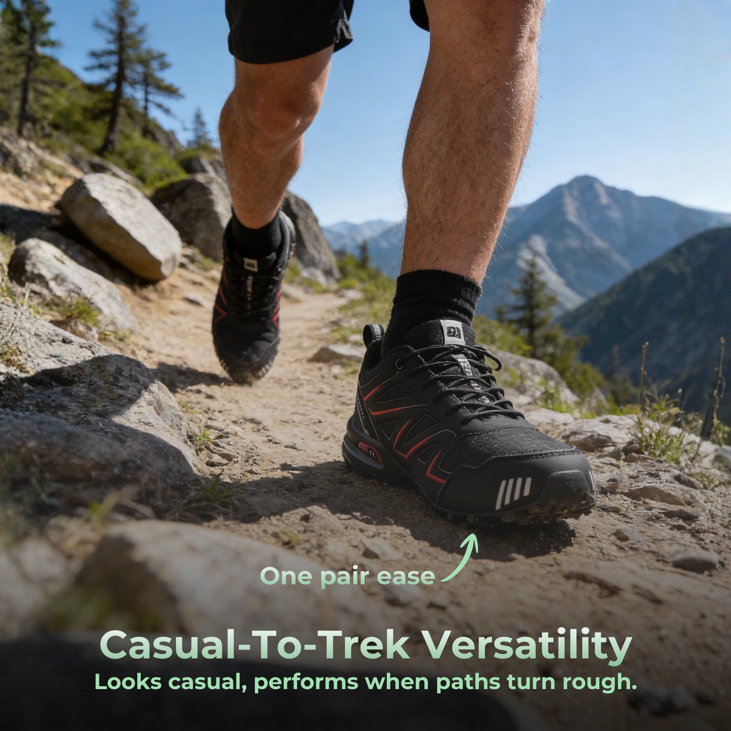 PathVenture™ Men’s Slip-Resistant Lightweight Hiking Shoes