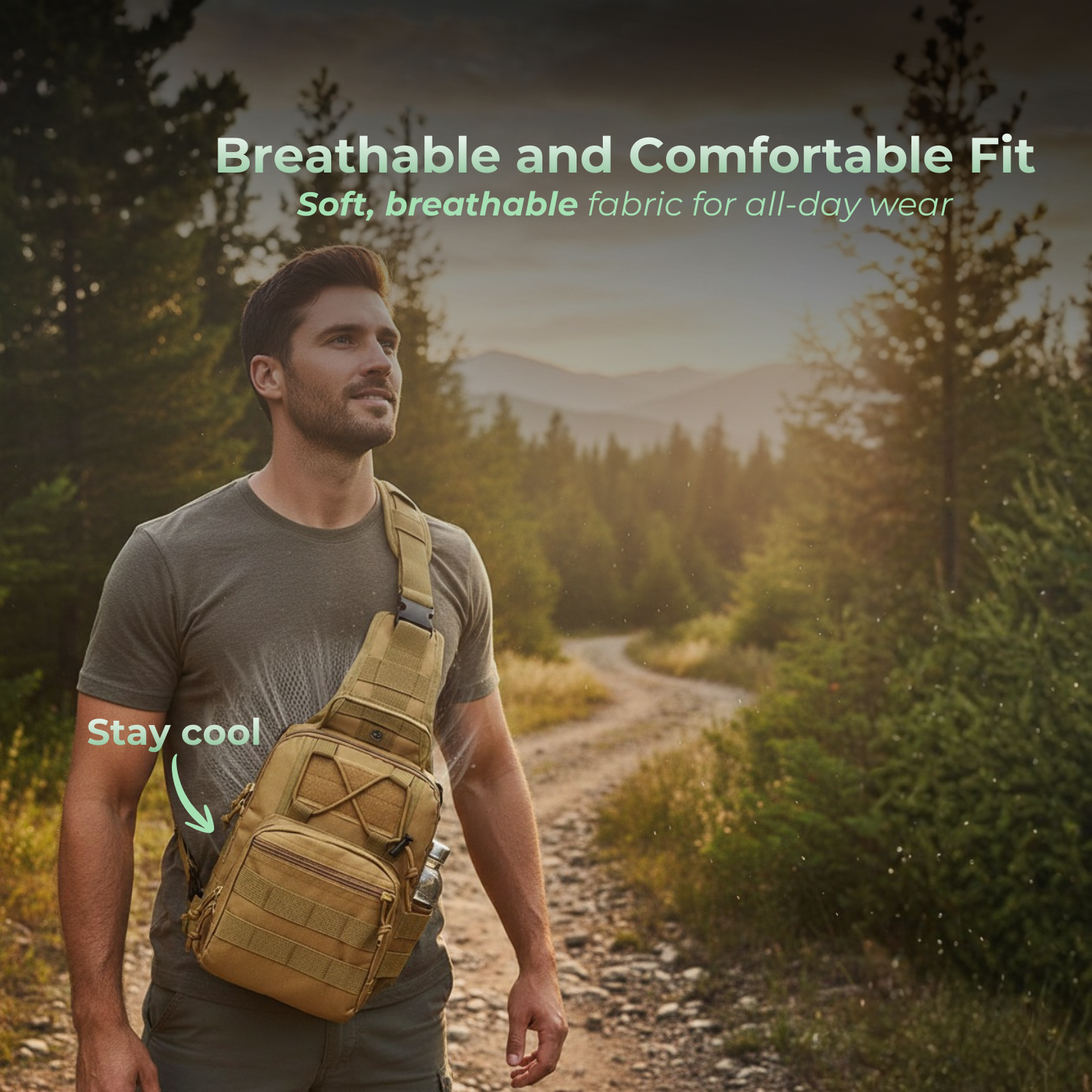 TrailQuest™ Hiking Crossbody Bag