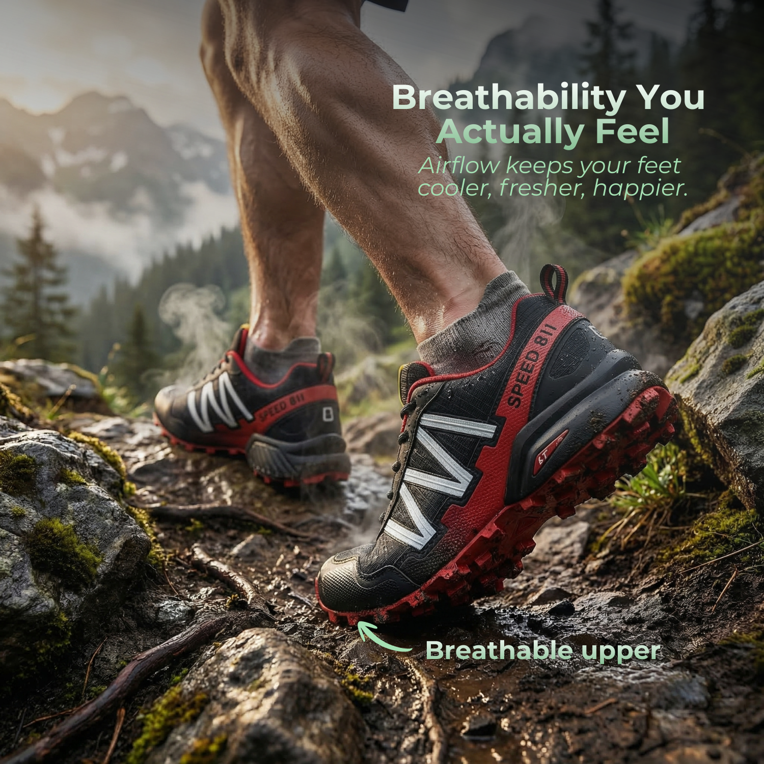 OrthoStride LightTrail — Orthopedic Hiking Shoes for Pain-Free Steps &amp; Natural Support (Unisex)