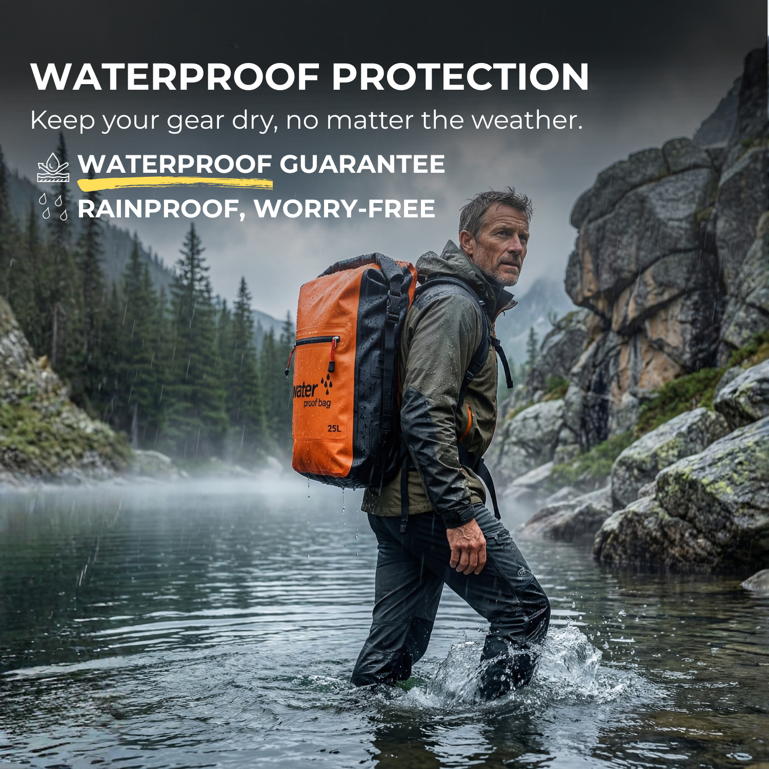 AquaGuard™ Waterproof Travel Backpack