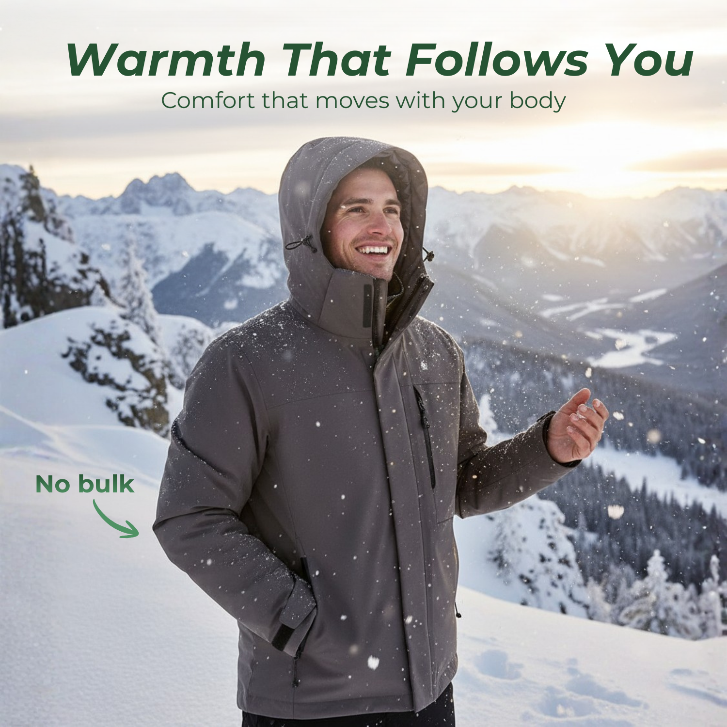 StormHaven™ Unisex Wasserdichte Wander-Winterjacke