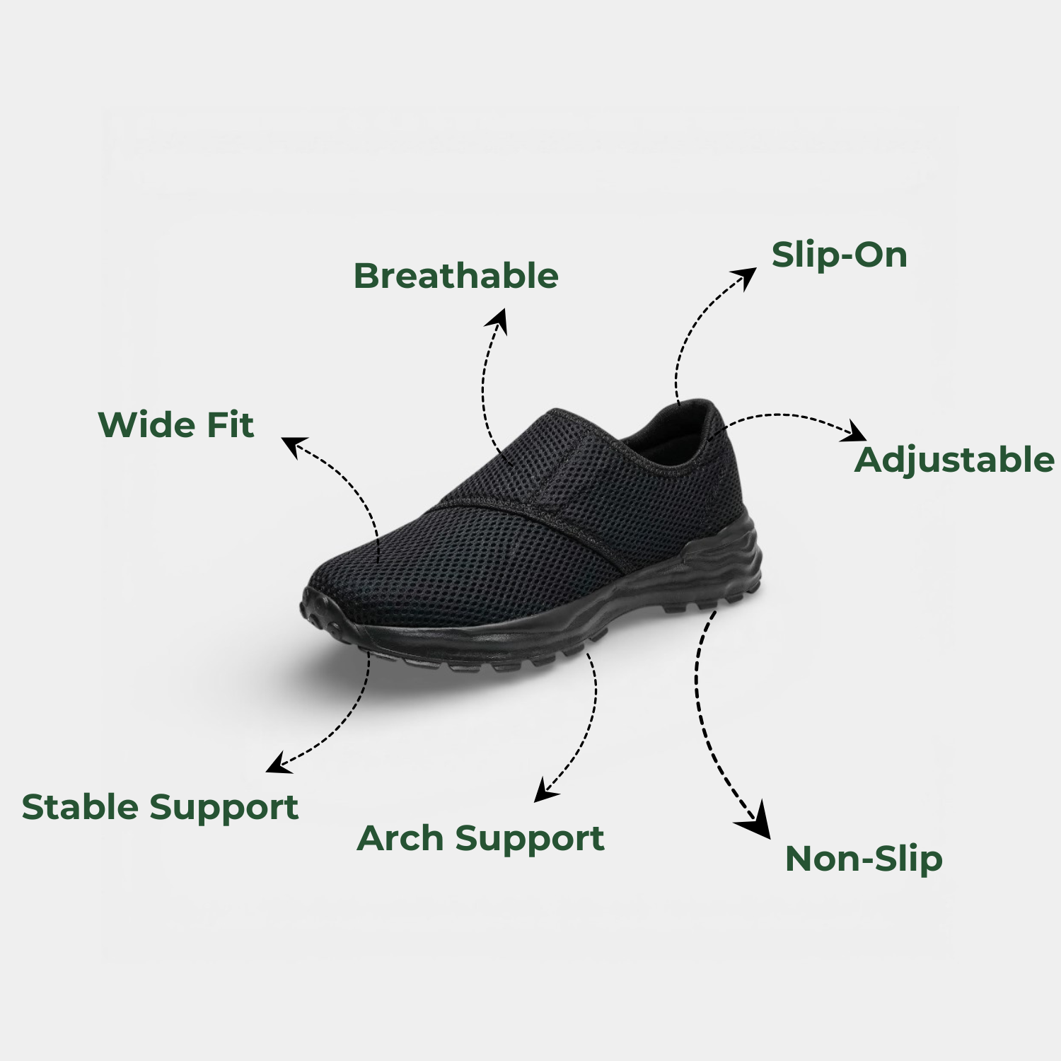 FlexiStep™ Breathable Orthopedic Slip-On Shoes