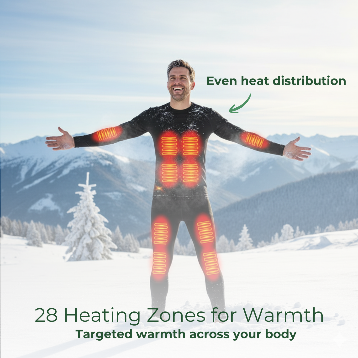 ChillGuard™ Beheiztes Winterunterwäsche-Set für Männer