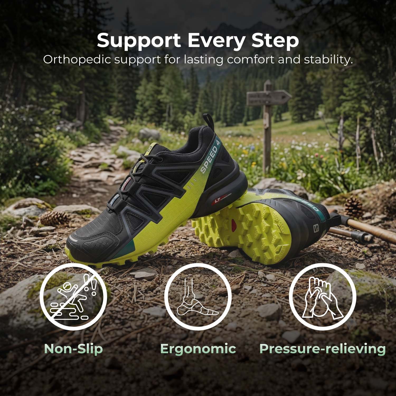OrthoStride Aero — Orthopedic Hiking Shoes for Pain-Free Steps &amp; Natural Support (Unisex)