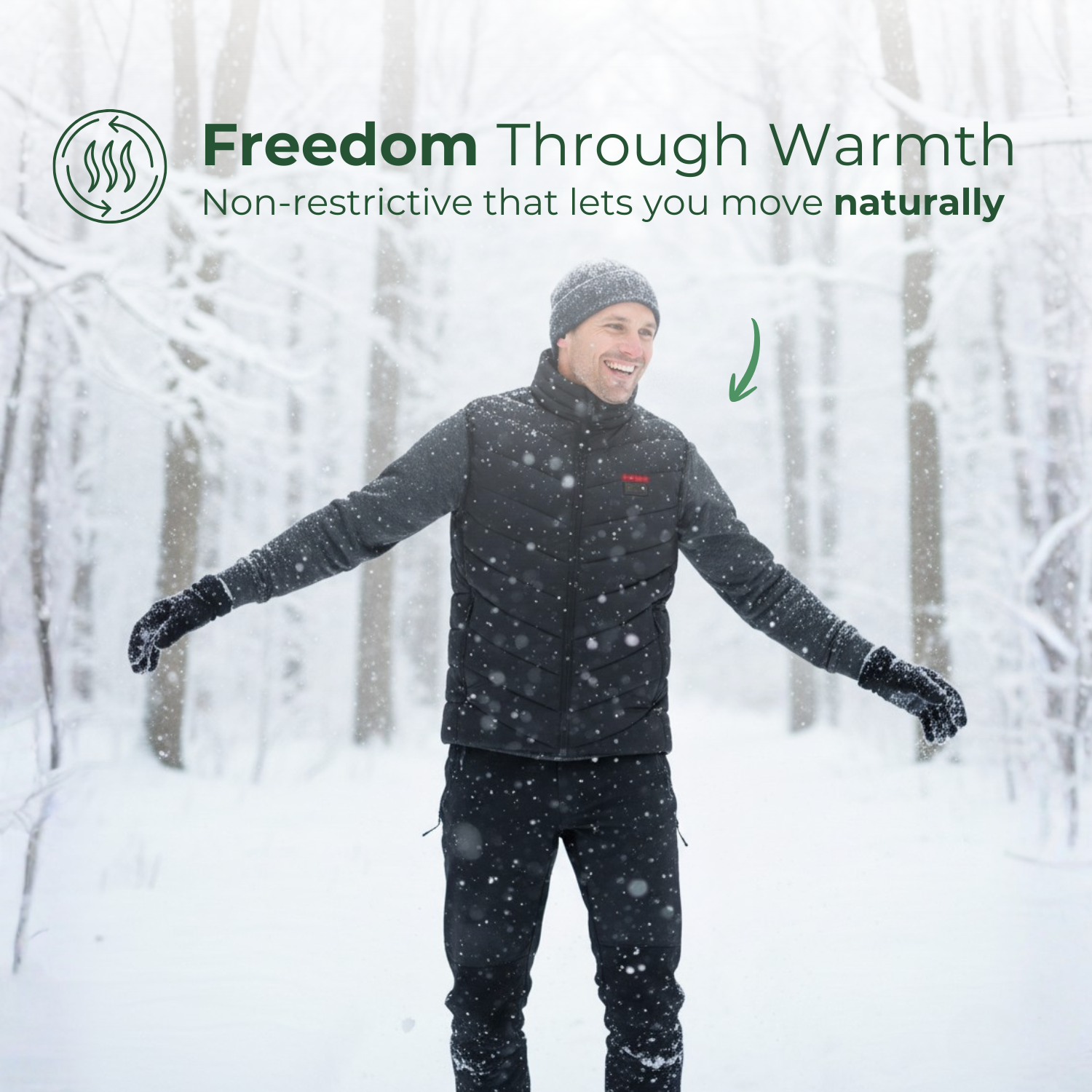 BlazeLayer™ Beheizte Winterweste für Männer