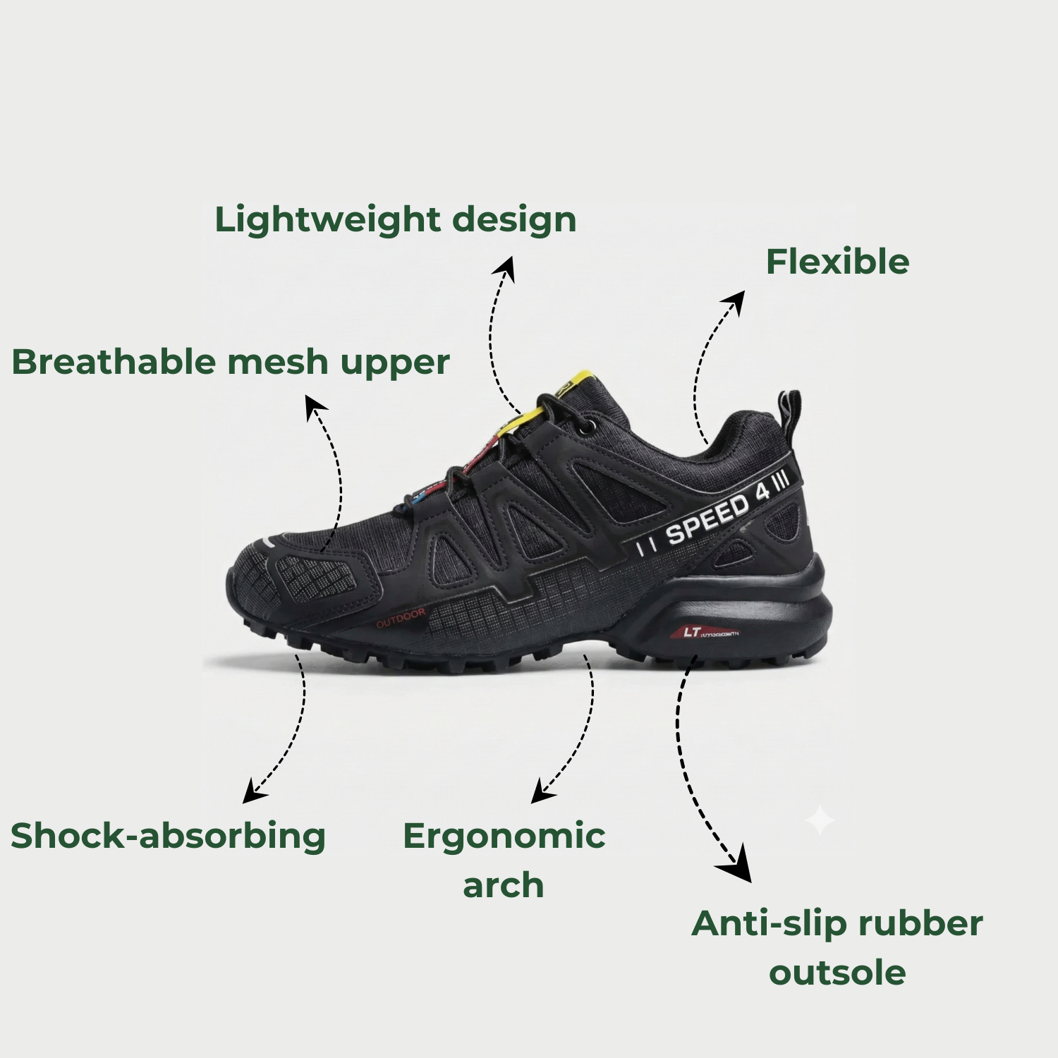 OrthoStride Aero — Orthopedic Hiking Shoes for Pain-Free Steps &amp; Natural Support (Unisex)