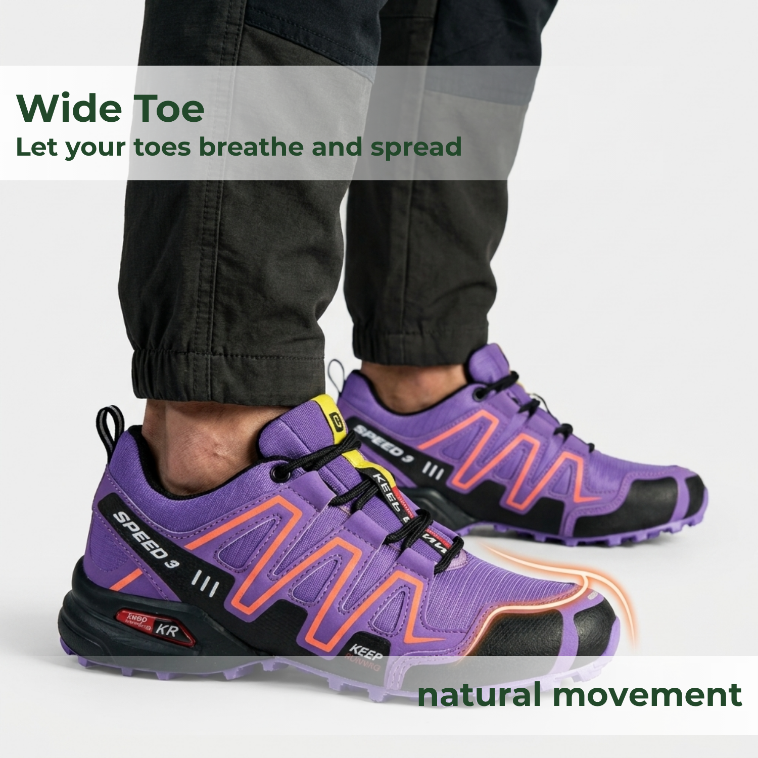 OrthoStride Radiant — Orthopedic Hiking Shoes for Pain-Free Steps & Natural Support (Unisex)