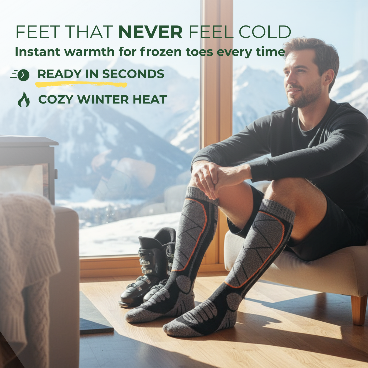 HeatStride™ Unisex Heated Thermal Winter Socks