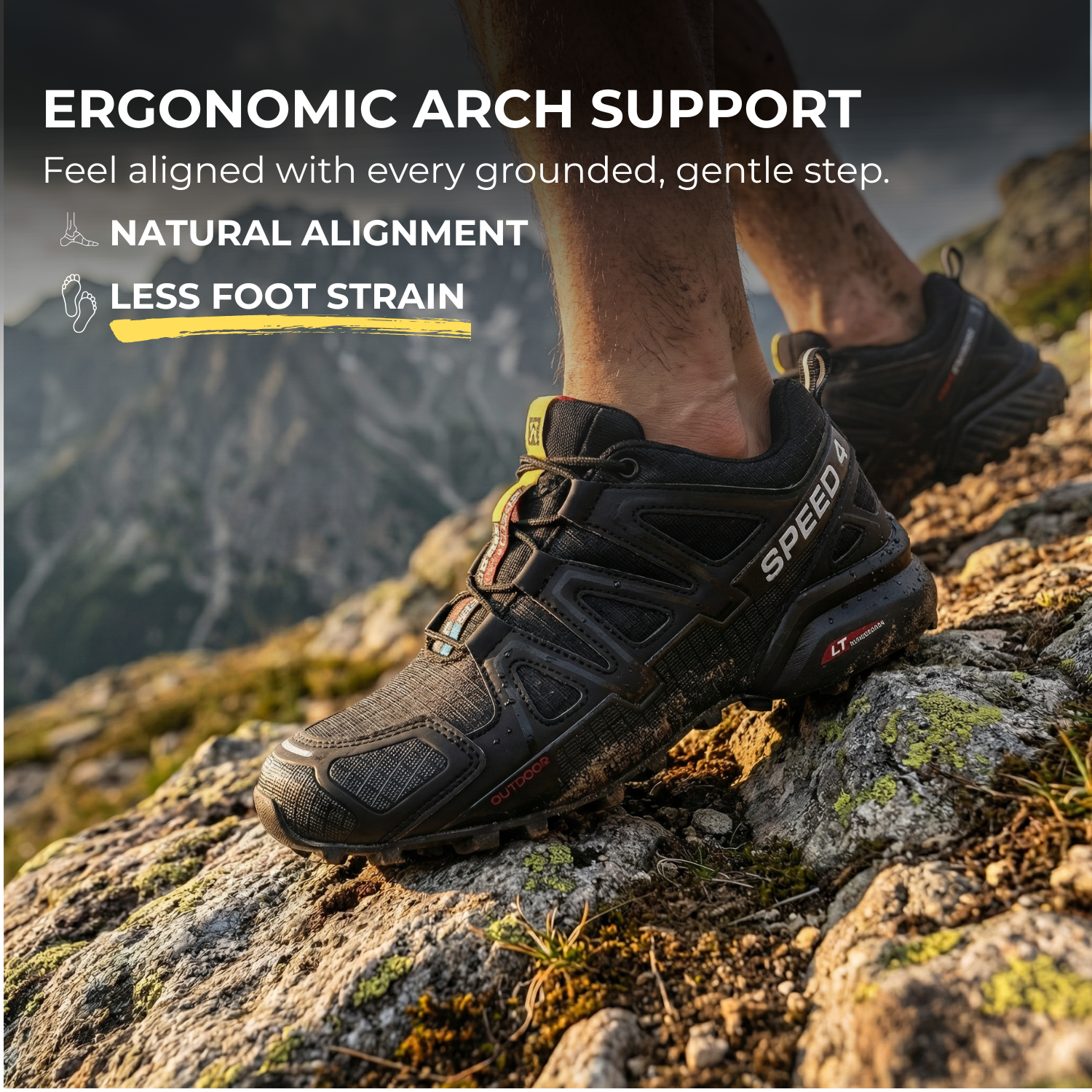 OrthoStride Aero — Orthopedic Hiking Shoes for Pain-Free Steps & Natural Support (Unisex)