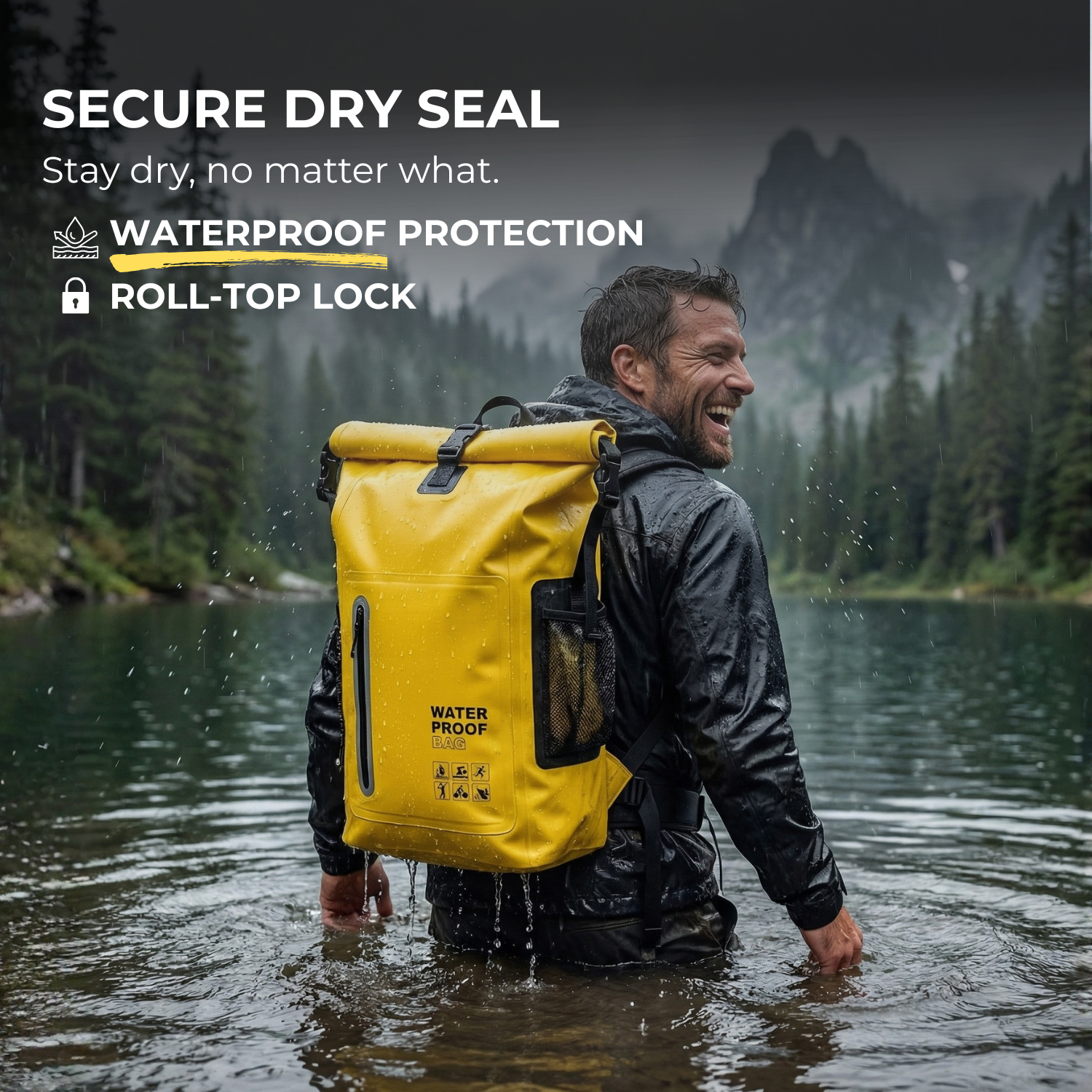 AquaVoyager™ 25L Waterproof Outdoor Dry Bag Backpack