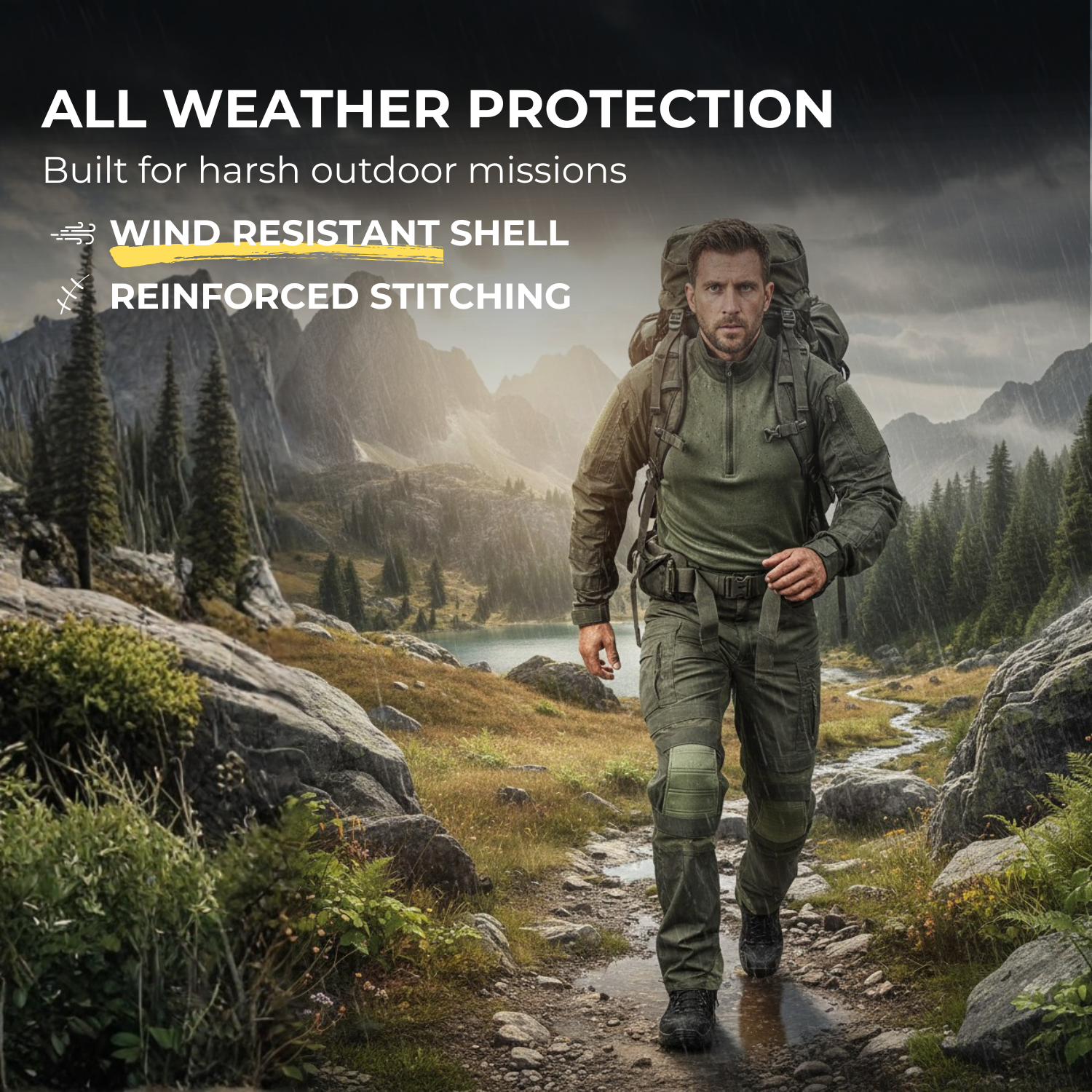 IronPeak™ Tactical-Wanderanzug-Set für Männer