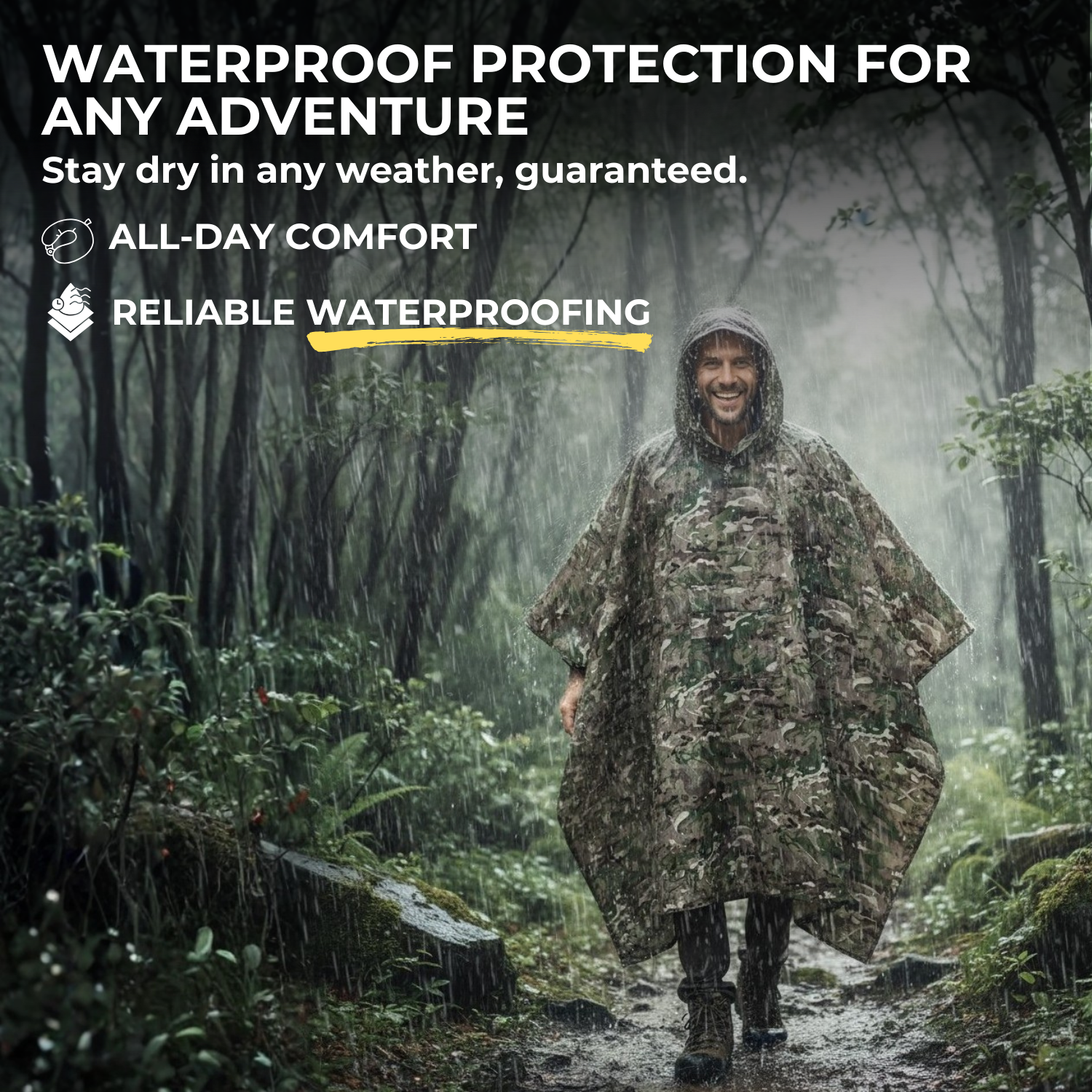 StormShield™ Waterproof Outdoor Rain Poncho