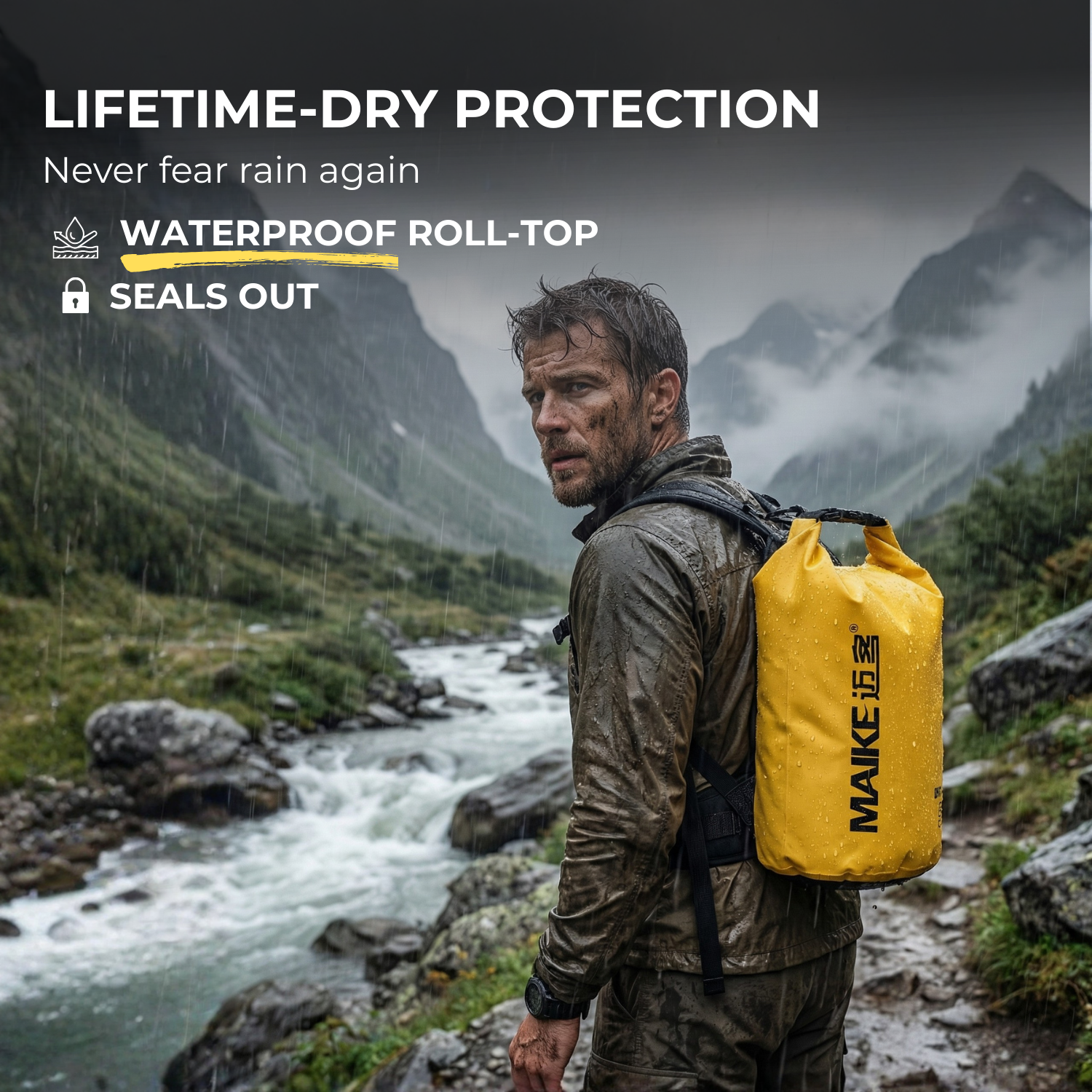 DryGuard™ Waterproof Hiking Backpack