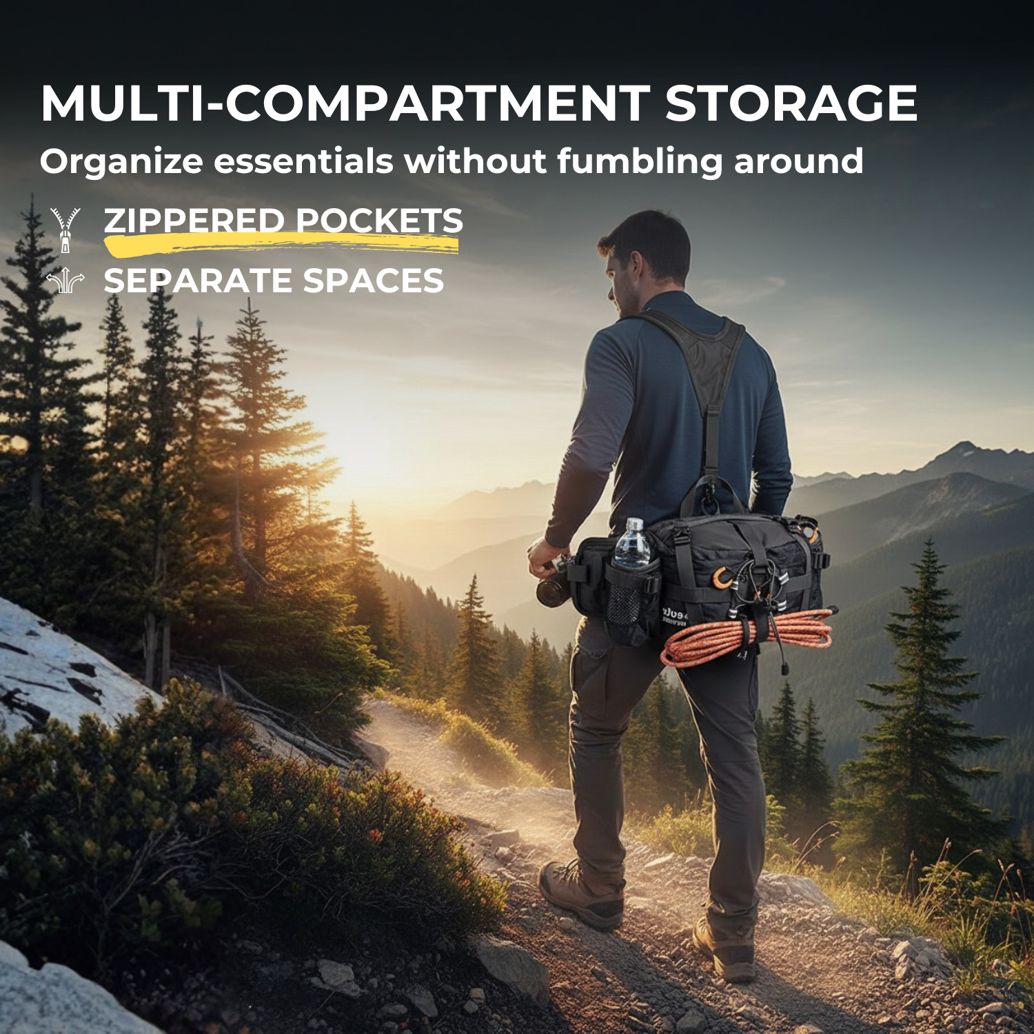 PeakQuest™ Unisex Outdoor Waist Bag