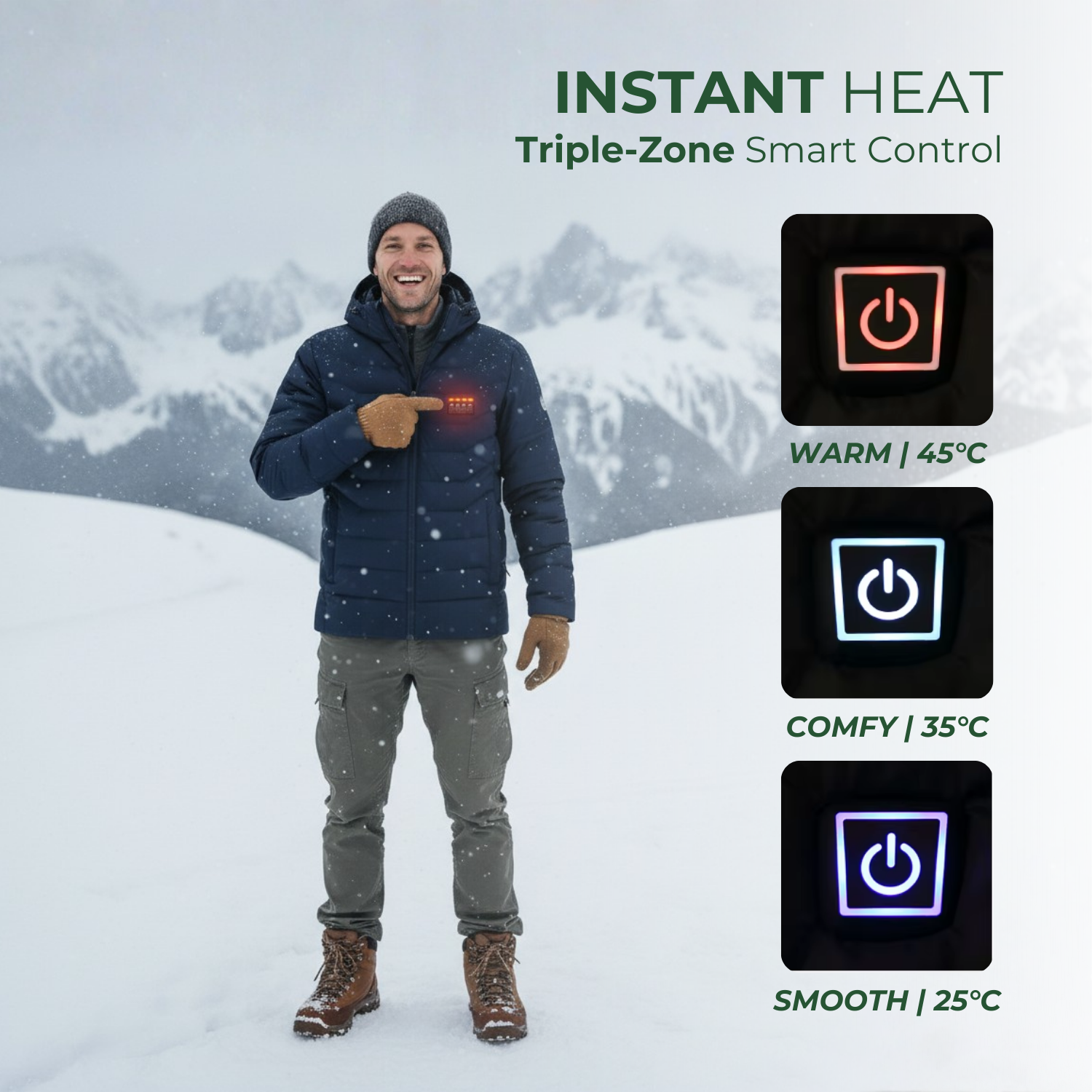 HeatFlow™ Beheizte Herren-Leistungsjacke