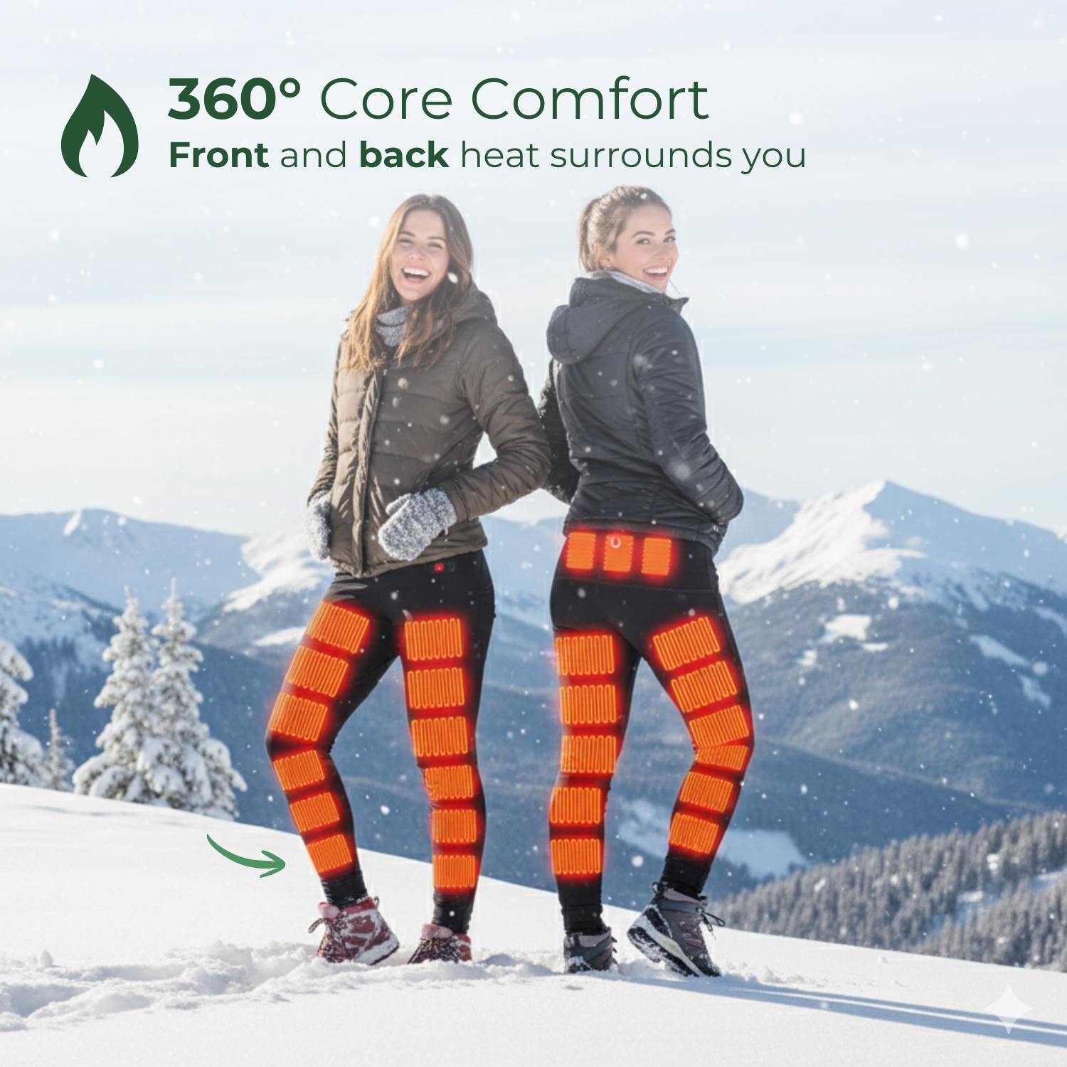 WarmFlex™ Beheizte Winter-Leggings für Frauen