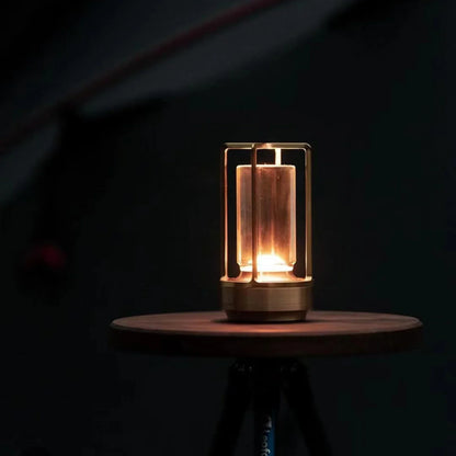 Portable Rechargeable Glass Table Lamp