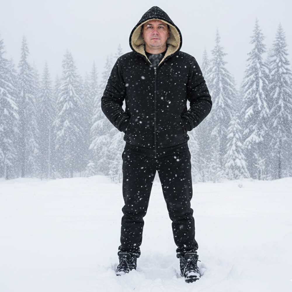 CoreVenture™ heren fleece gevoerde hoodie met rits