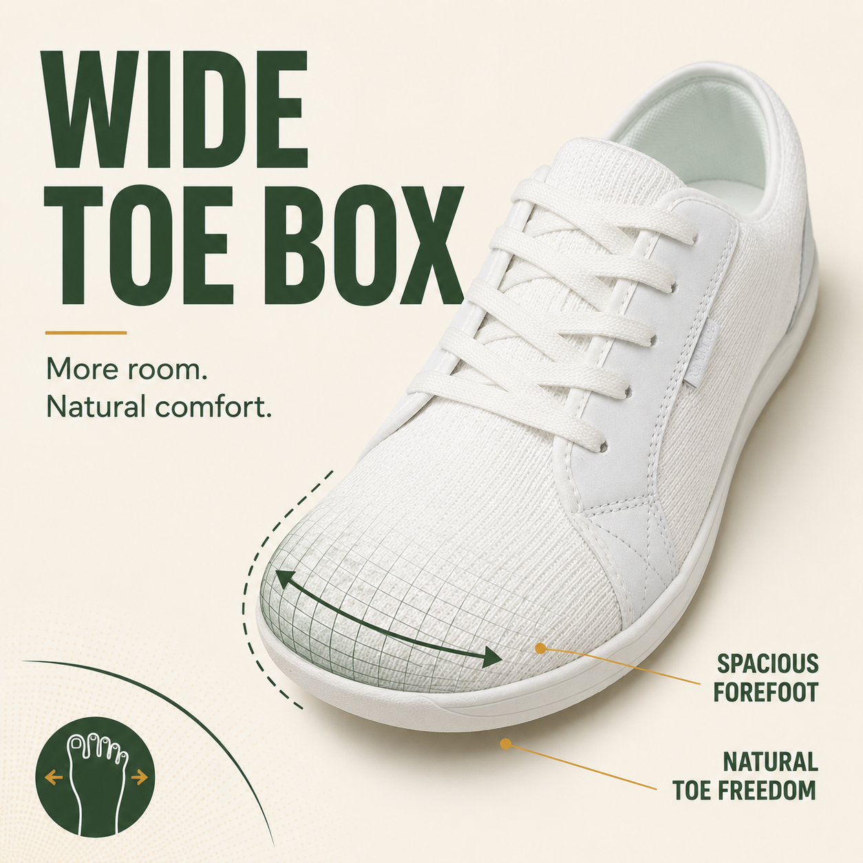 TerraBare™ Herren-Weitzehen-Wanderschuhe