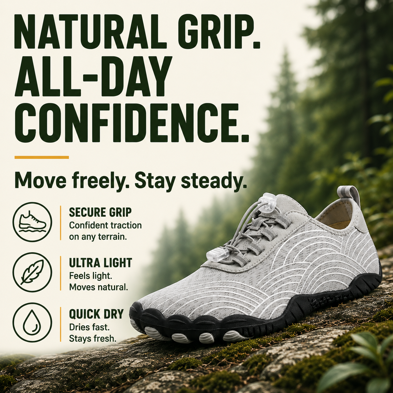 Bareflow - Healthy, Pain-Free Barefoot Shoes for Light Trails &amp; Daily Freedom (Unisex)