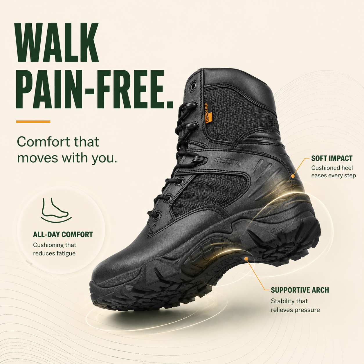 DeltaTrek™ Men’s Light-Duty Tactical Boots