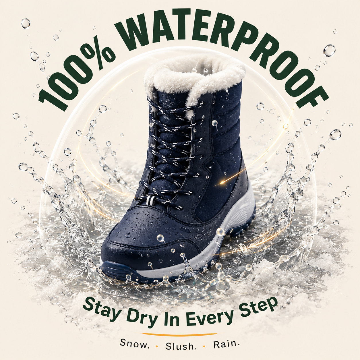 FrostHaven™ Women’s Waterproof Snow Boots