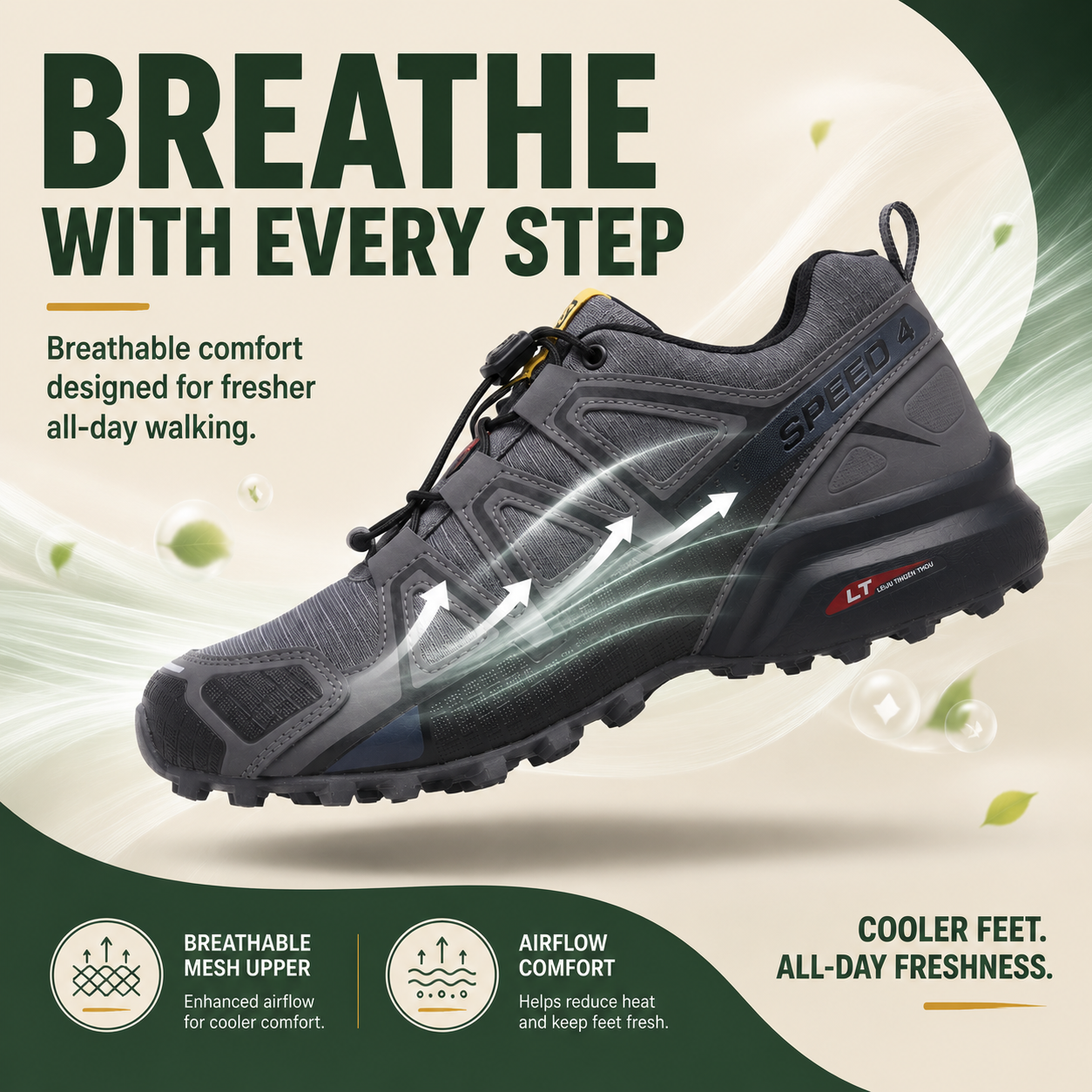 OrthoStride Aero — Orthopedic Hiking Shoes for Pain-Free Steps & Natural Support (Unisex)