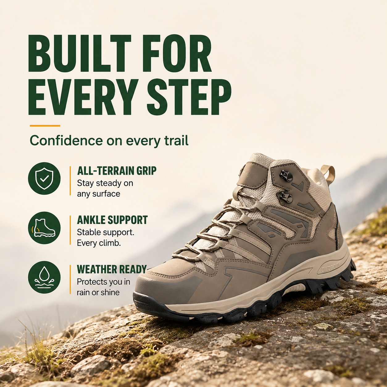 SummitGrip™ Women’s All-Terrain Hiking Boots