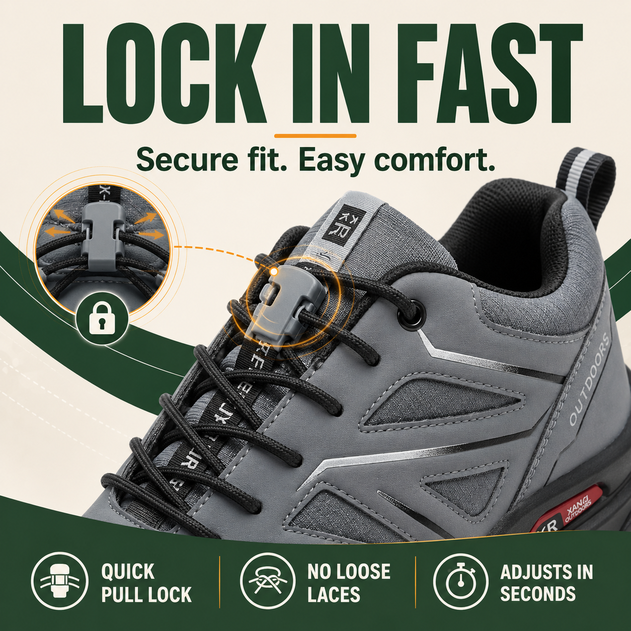 PathVenture™ Men’s Slip-Resistant Lightweight Hiking Shoes