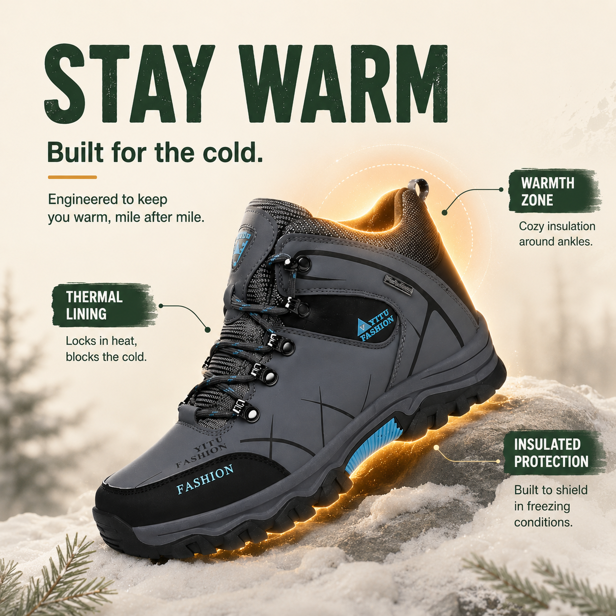 AlpineGuard™ Ski- und Wanderschuhe für Männer