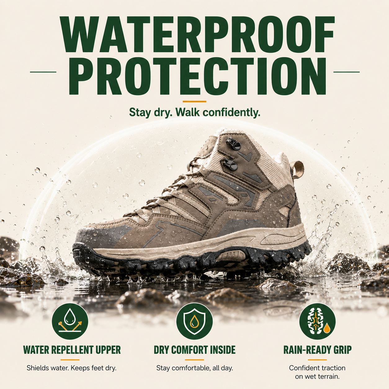 SummitGrip™ Women’s All-Terrain Hiking Boots