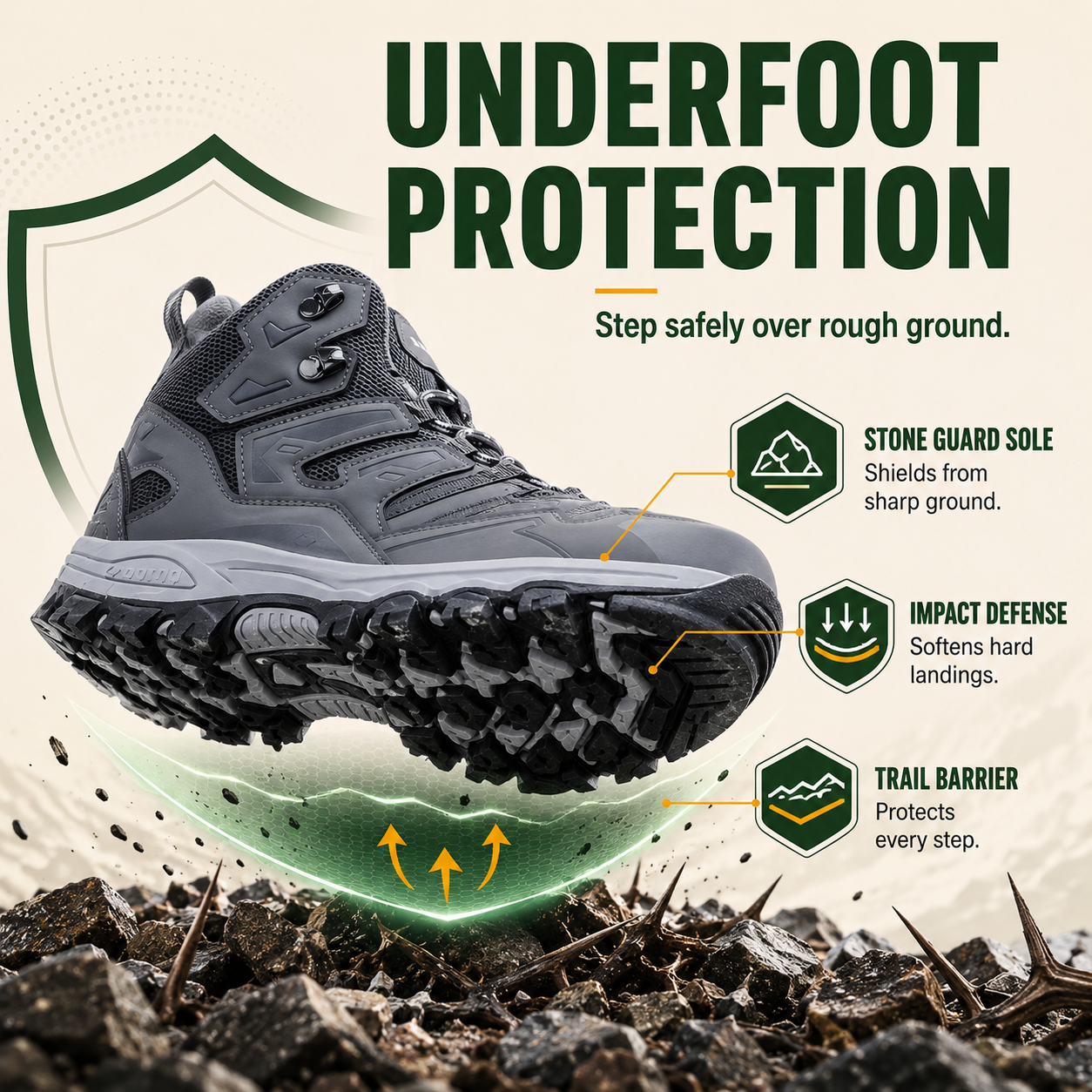 SummitGrip™ Women’s All-Terrain Hiking Boots