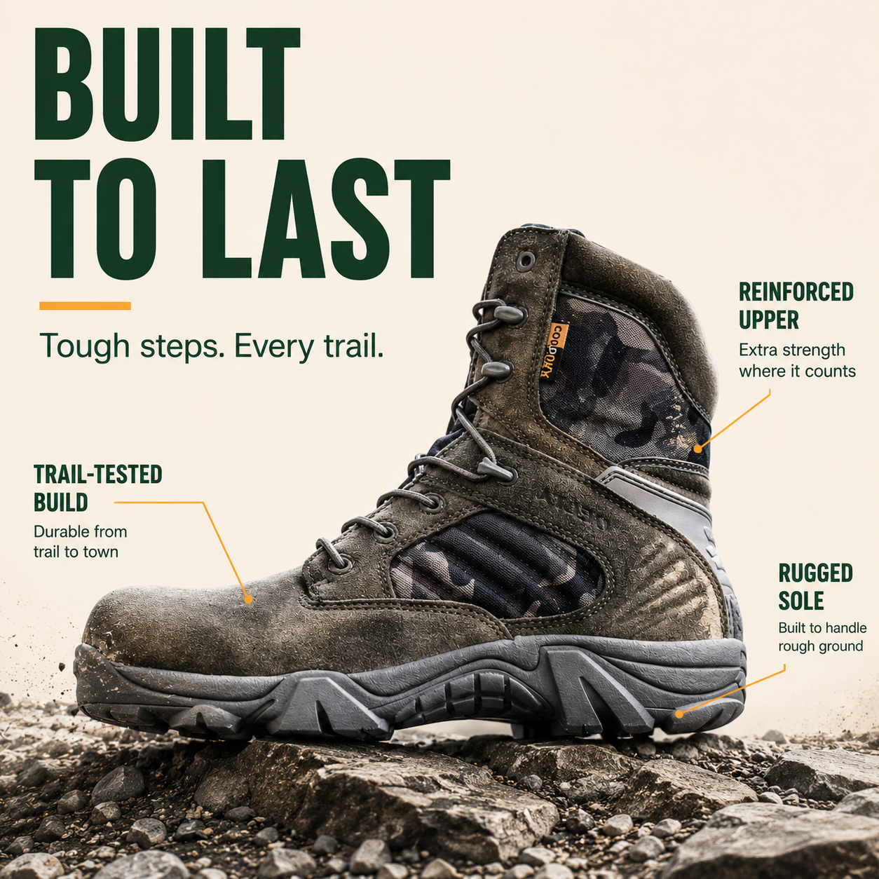 DeltaTrek™ Men’s Light-Duty Tactical Boots