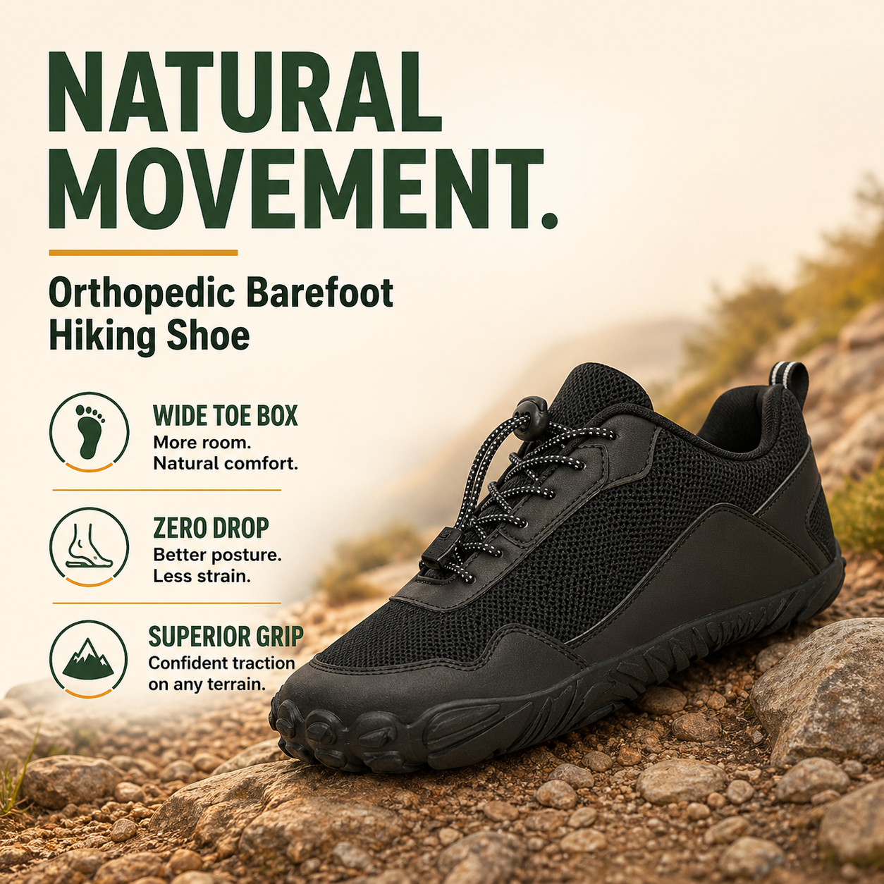 BareCore — Minimalist Barefoot Trainers for Grounded Movement & Everyday Power (Unisex)