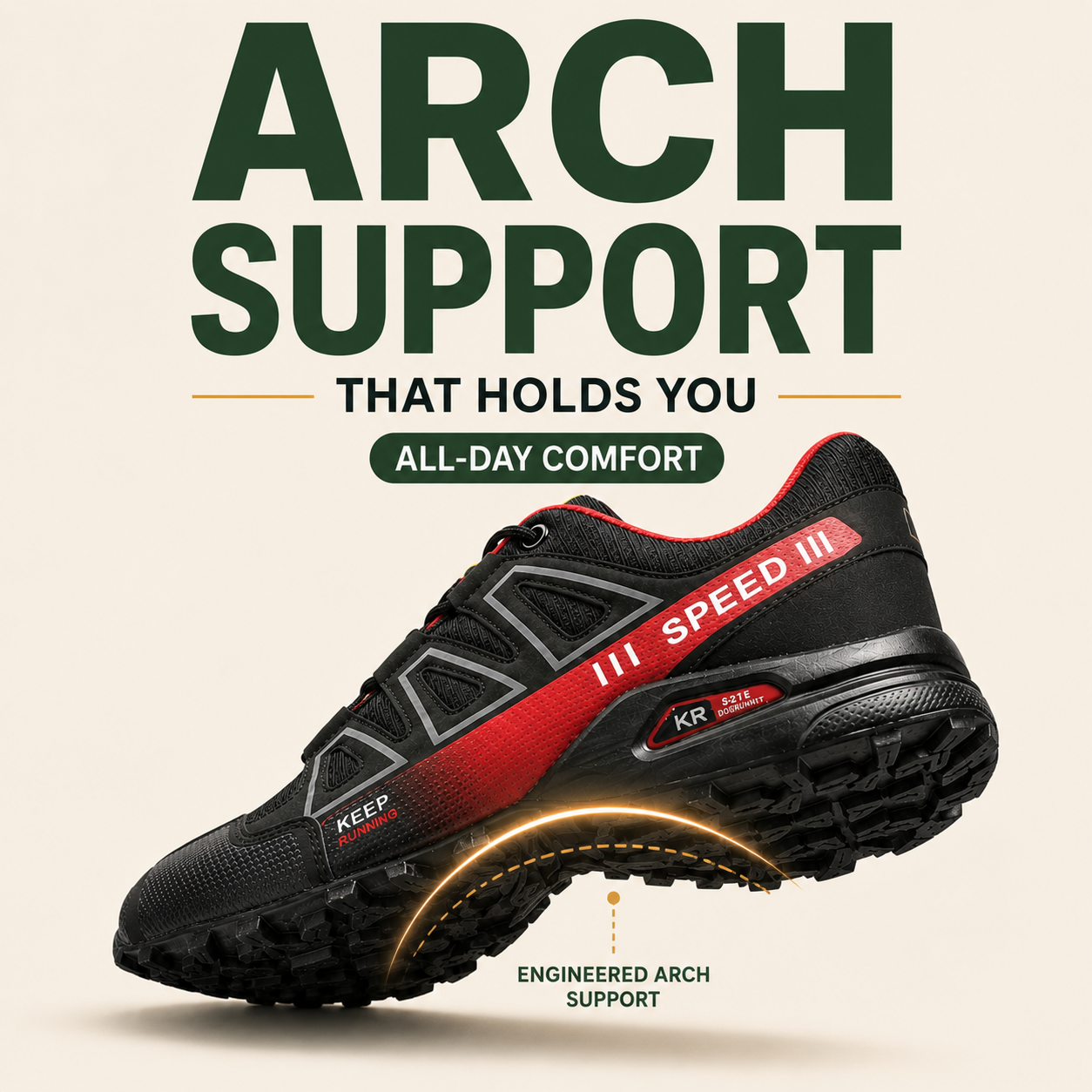 OrthoStride Original — Orthopedic Hiking Shoes for Pain-Free Steps & Natural Support (Unisex)