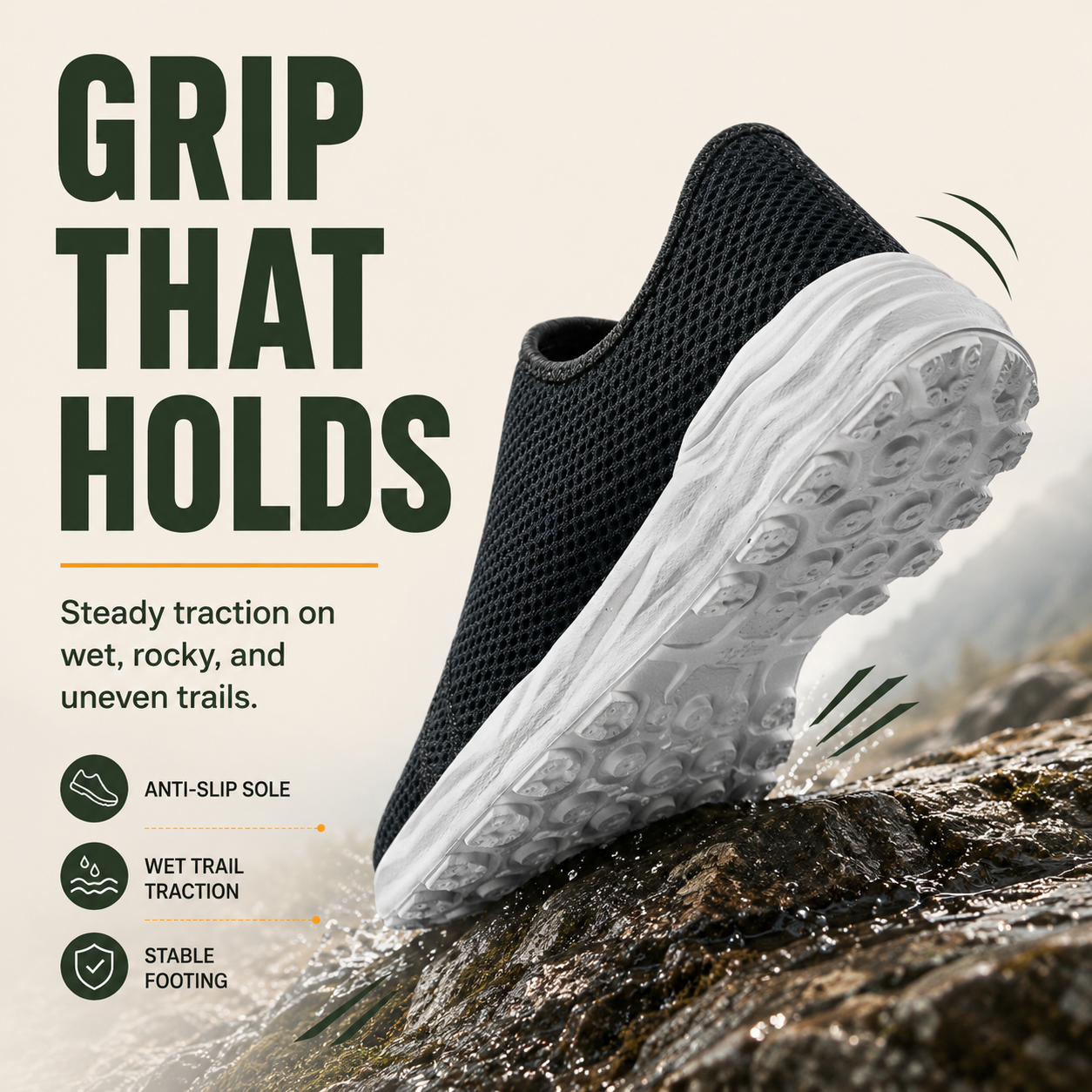 FlexiStep™ Atmungsaktive orthopädische Gleitschuhe