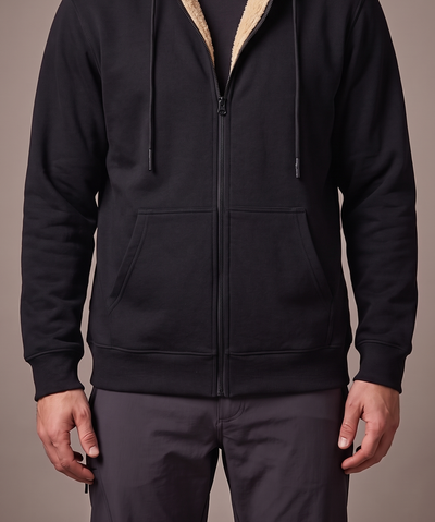 The Plush-Lined Zip Hoodie