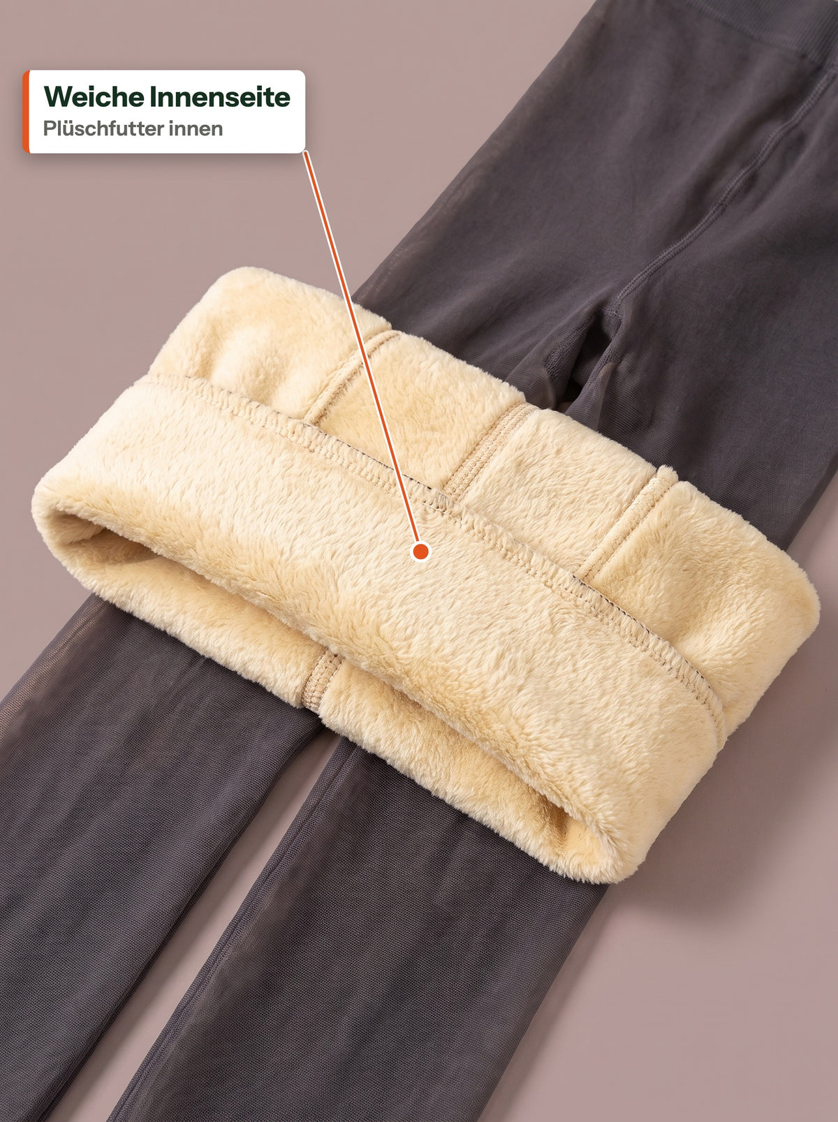 Plüsch-Fleece-Futter der Strumpfhose (DE label)