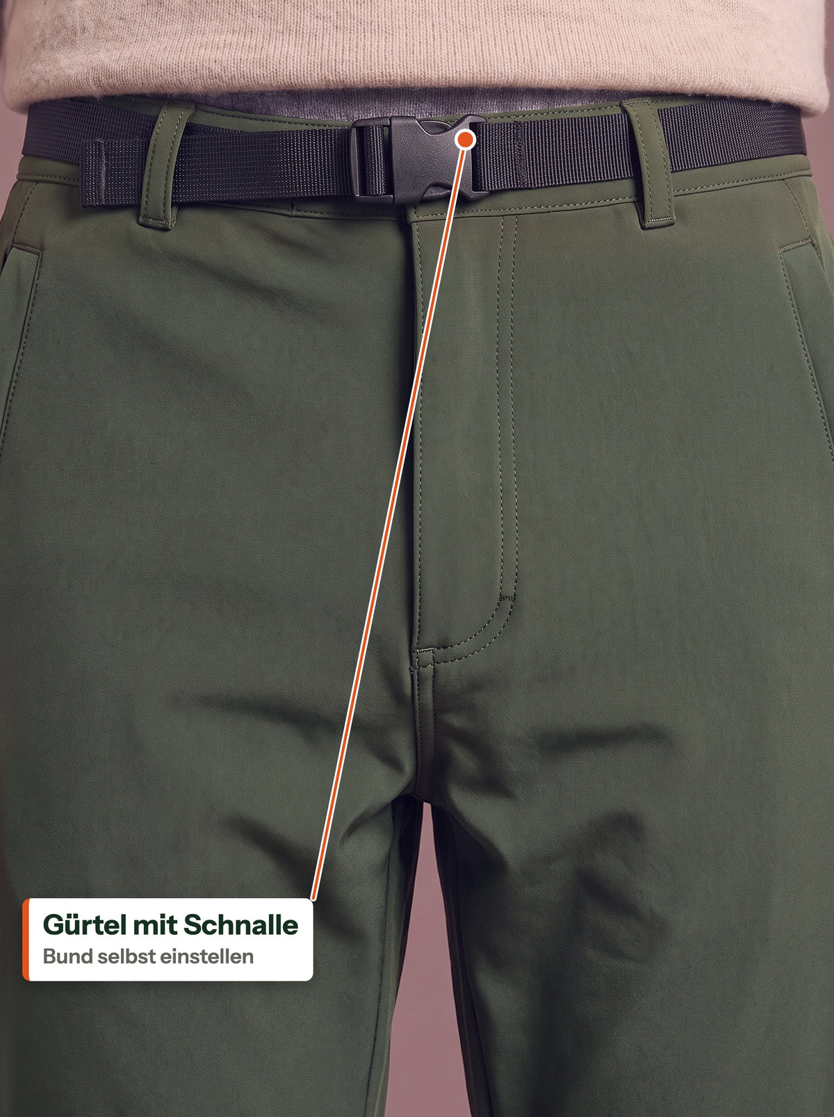 Gürtel mit Schnalle am Bund