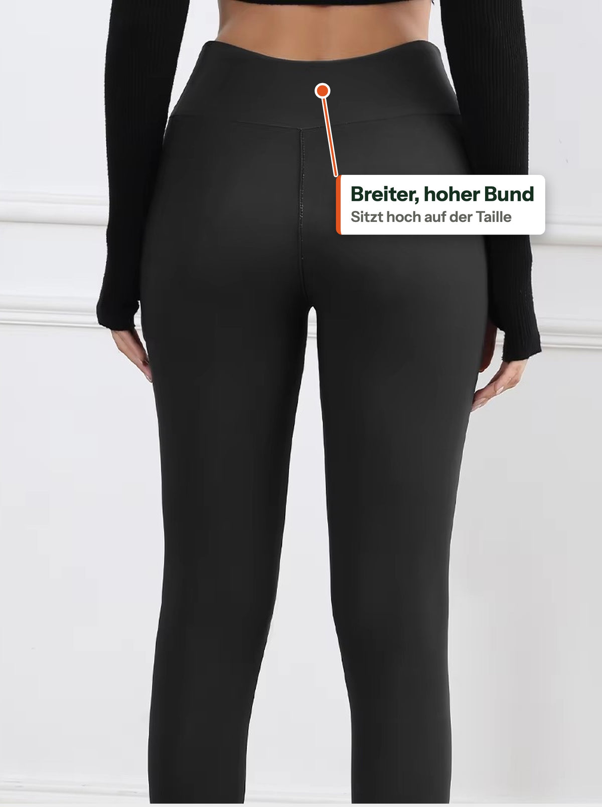 Breiter, hoher Bund von hinten (DE label)