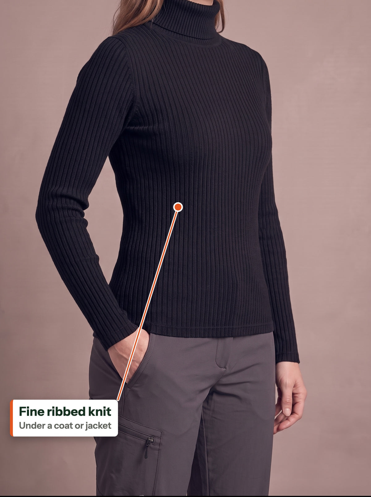 Fine ribbed knit (EN label)