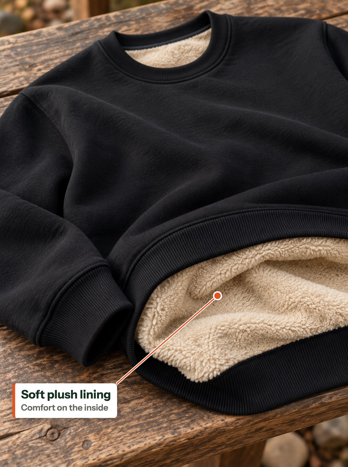 Soft plush lining — Comfort on the inside