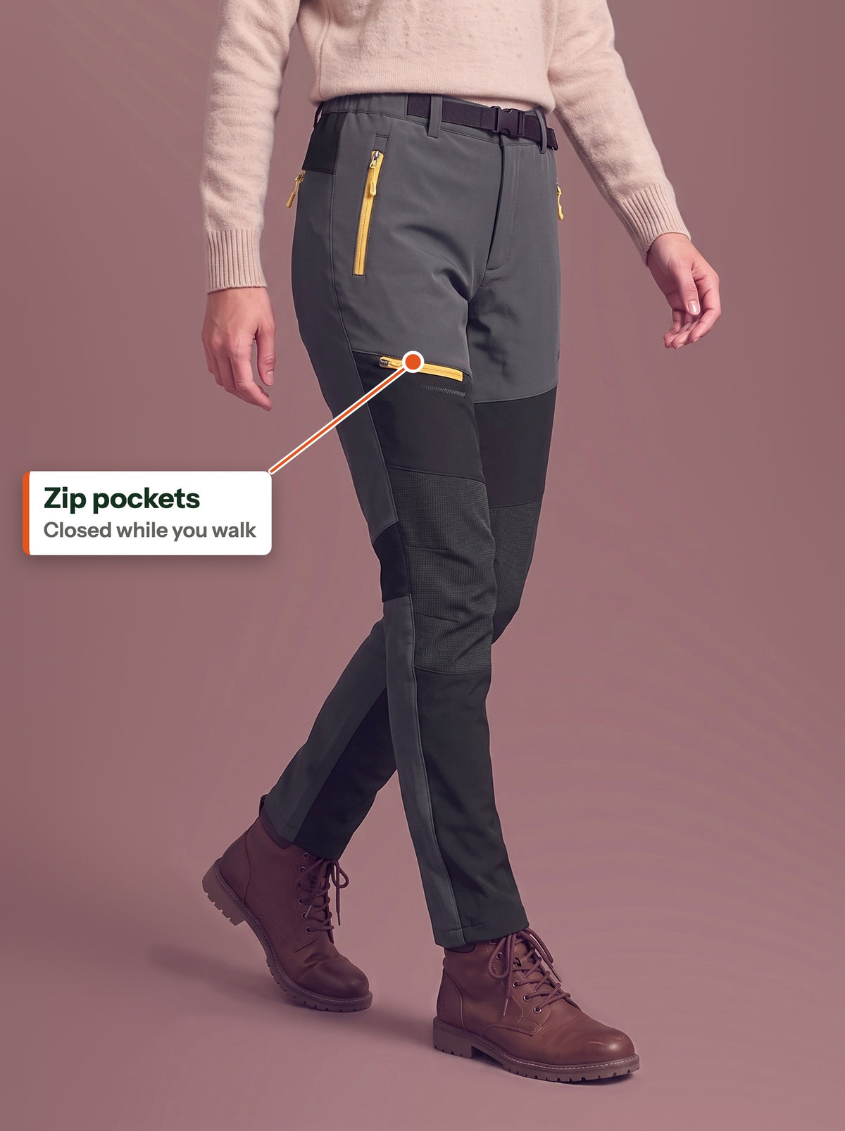 Zip pockets (EN label)